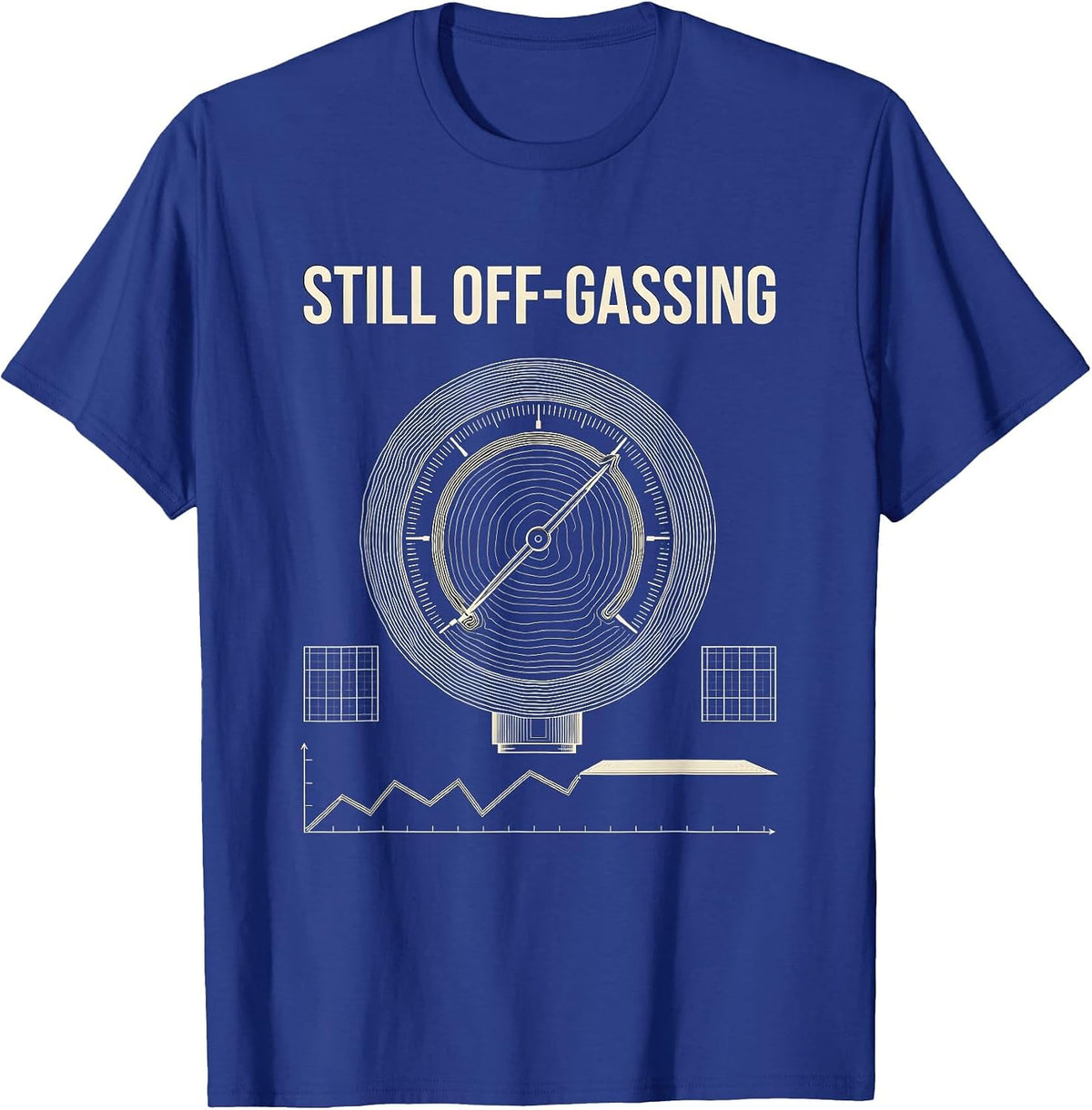 Still Off-Gassing Funny Scuba Diving Diver Humor T-Shirt - Royal Blue