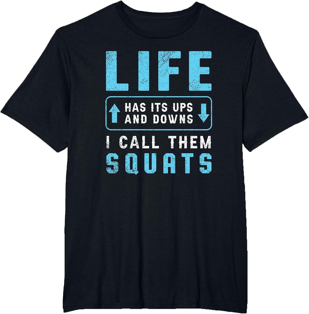 Fitness Gym Workout Weights Squat Personal Trainer Funny T-Shirt - Black