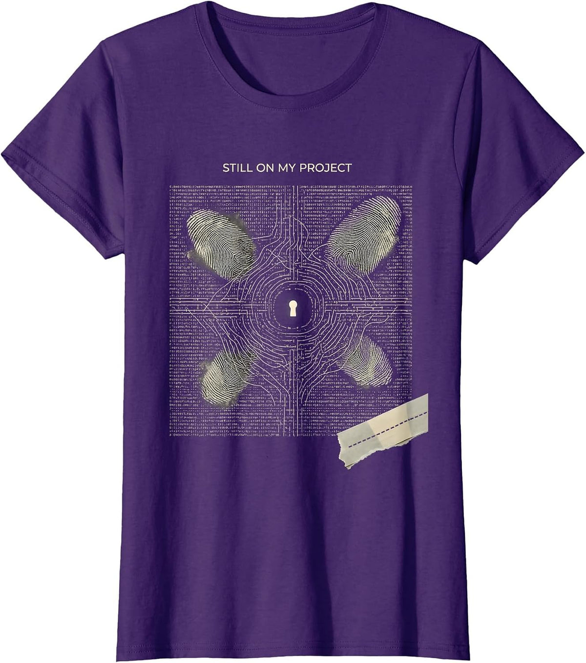 Women's Still On My Project Funny Rock Climbing Bouldering Pun T-Shirt - Purple