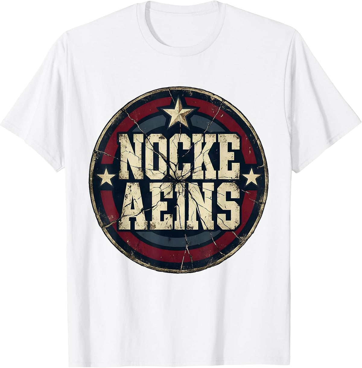 Men's Firefighter Axe Over Shoulder Smoke Illustration T-Shirt - White