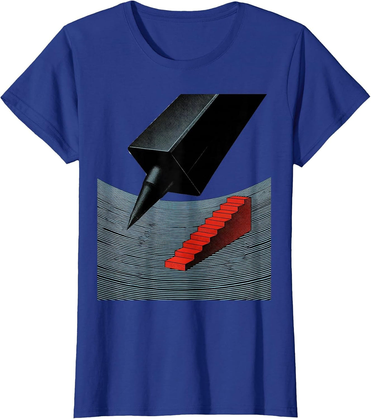Women's Ultrasound Probe Healthcare Worker Pulse Identity T-Shirt - Royal Blue