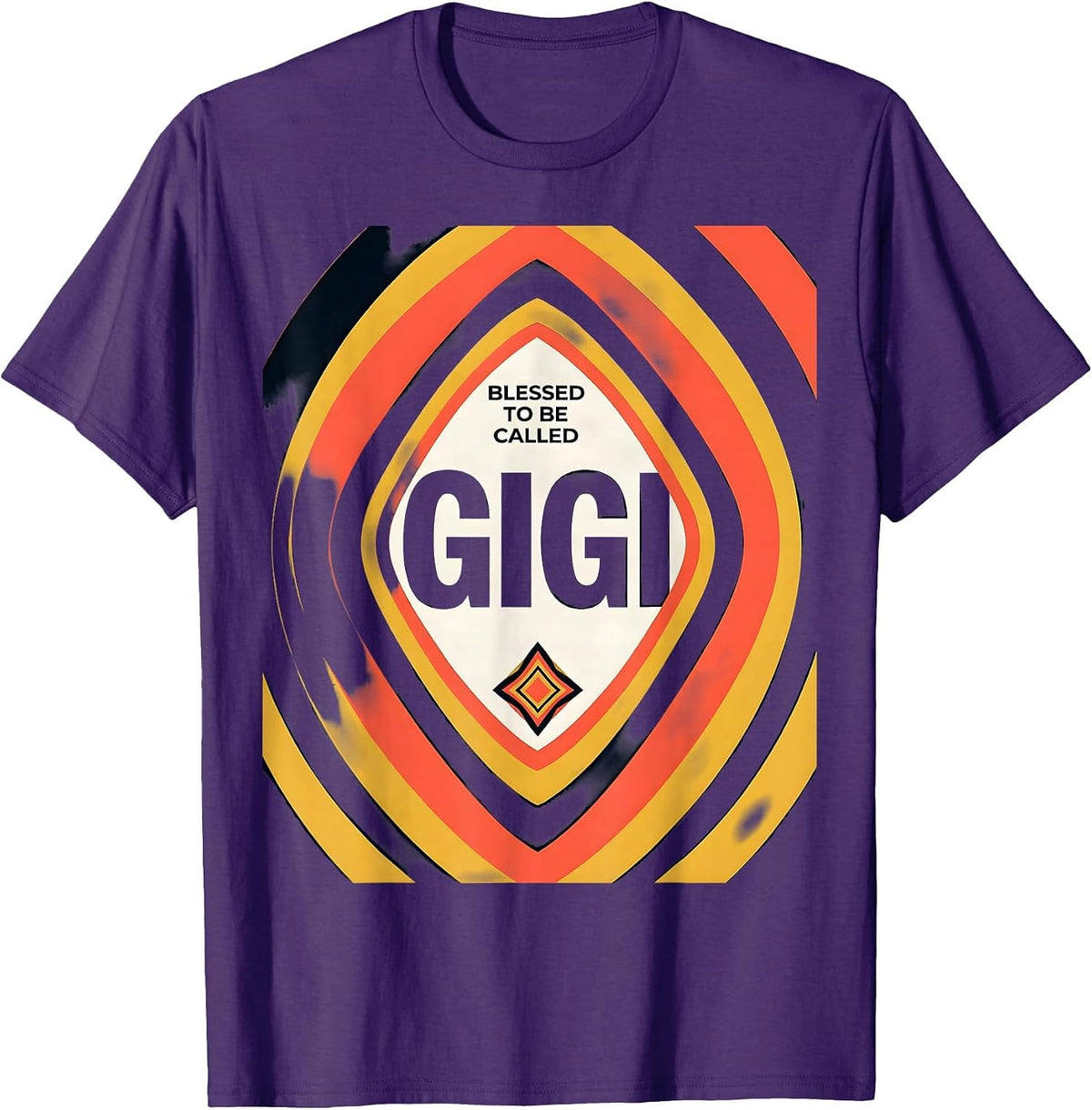 Men's Blessed To Be Called Gigi Sentimental Grandmother Gift T-Shirt - Purple