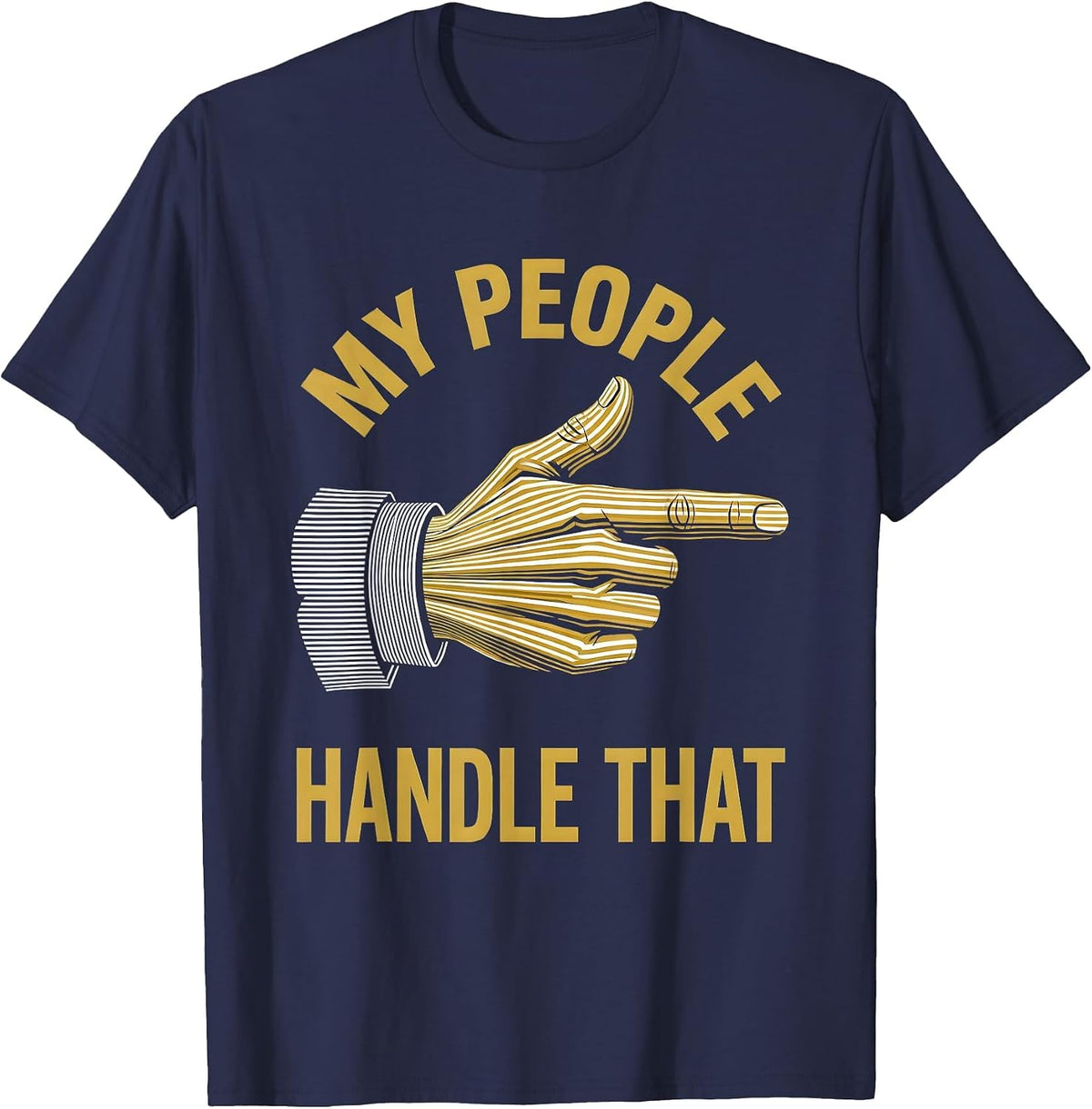 Men's I Cant But I Know A Guy Delegator Design T-Shirt - Navy Blue