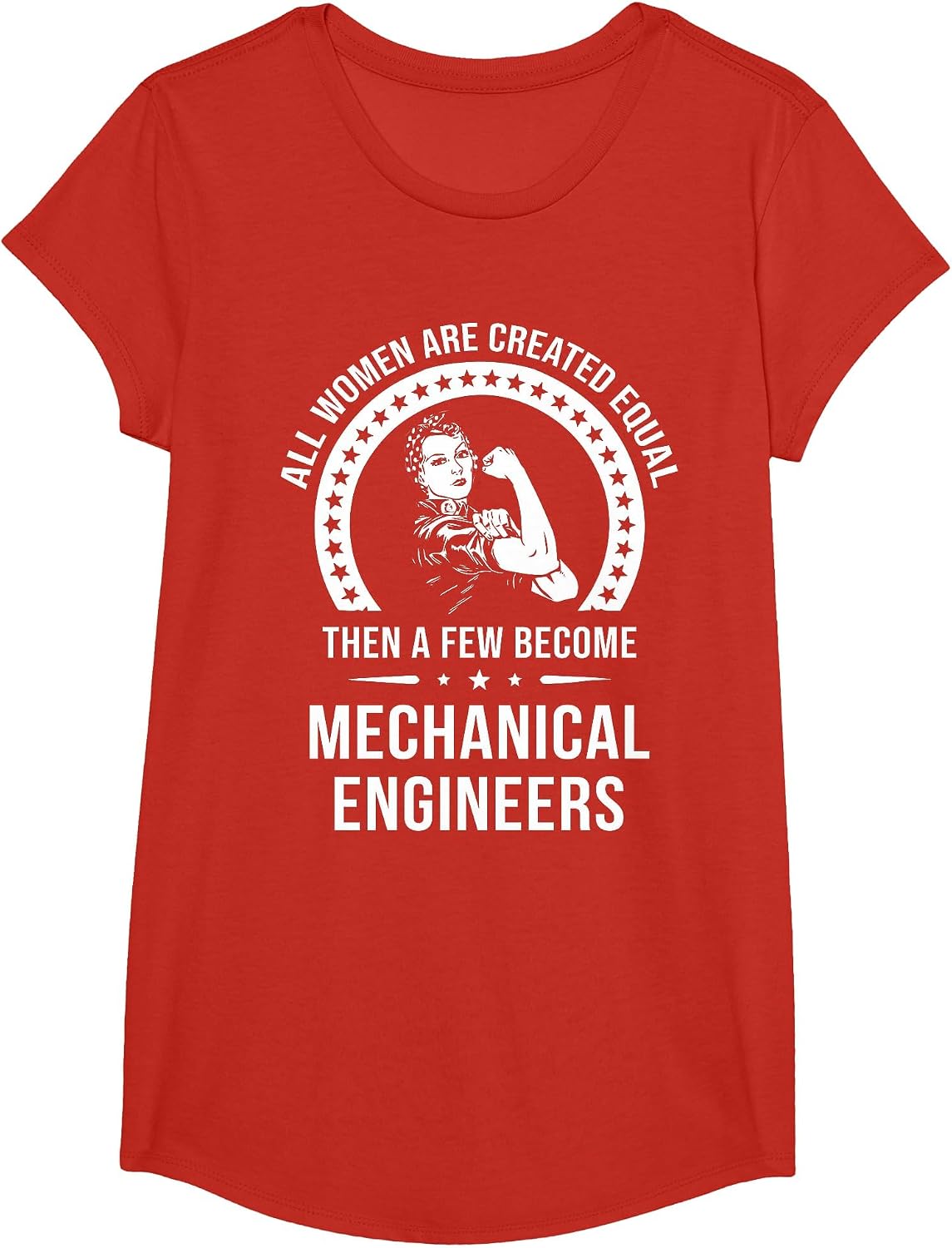 Mechanical Engineering Shirt for Women | Mechanical Engineering T-Shirt - Girls Red