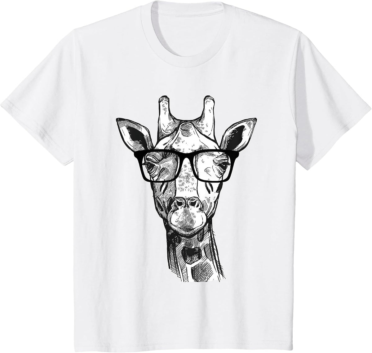 Giraffe Sunglasses - Zoo Animal Lovers Safari Giraffes T-Shirt - White