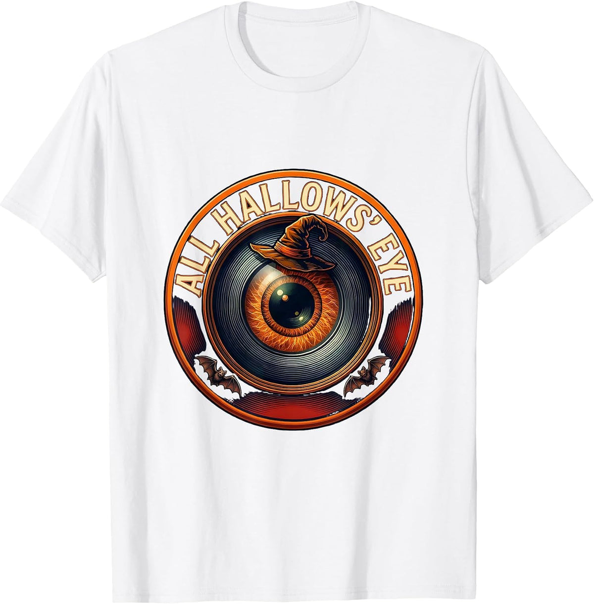 Men's All Hallows Eye Optometry Halloween Eye Doctor Optometrist T-Shirt - White