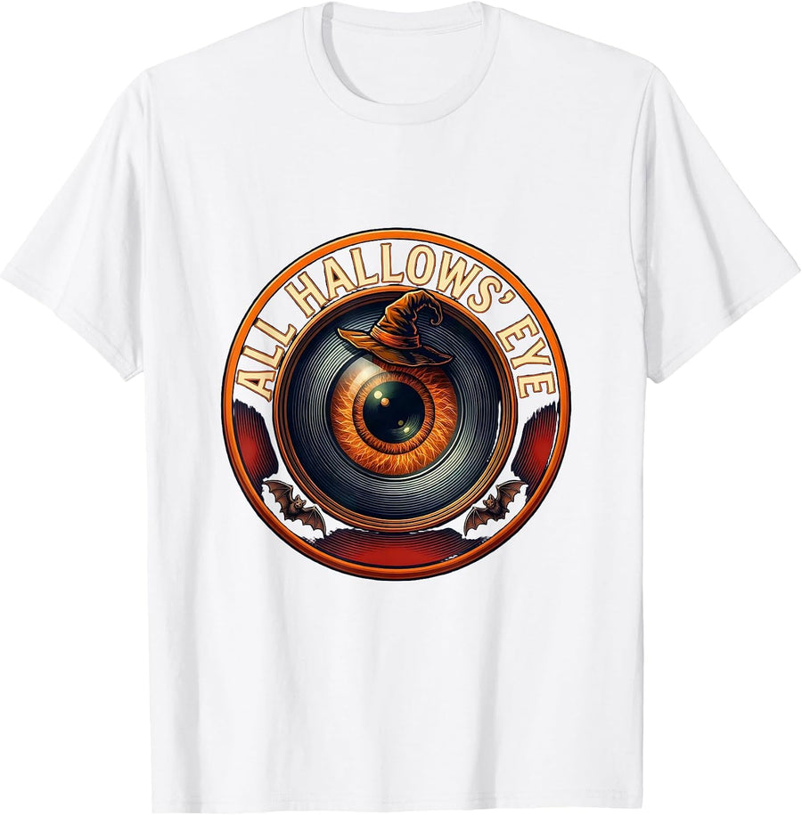 Men's All Hallows Eye Optometry Halloween Eye Doctor Optometrist T-Shirt - White