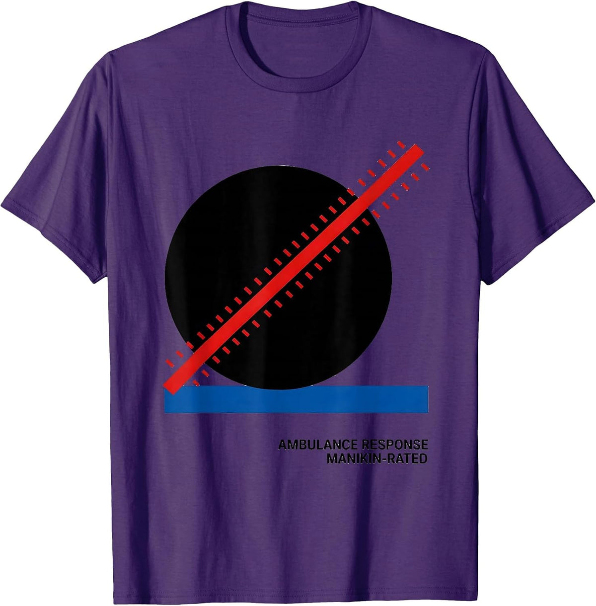Men's Ambulance Response Manikin-Rated Funny EMT Paramedic Gift T-Shirt - Purple