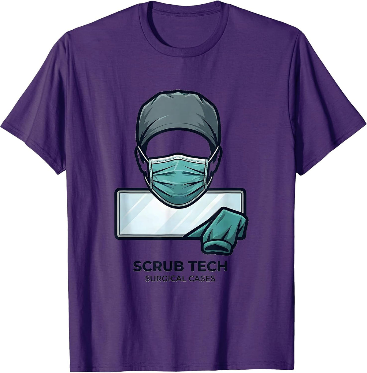 Scrub Tech Surgical Cases Funny Medical Professional T-Shirt - Purple