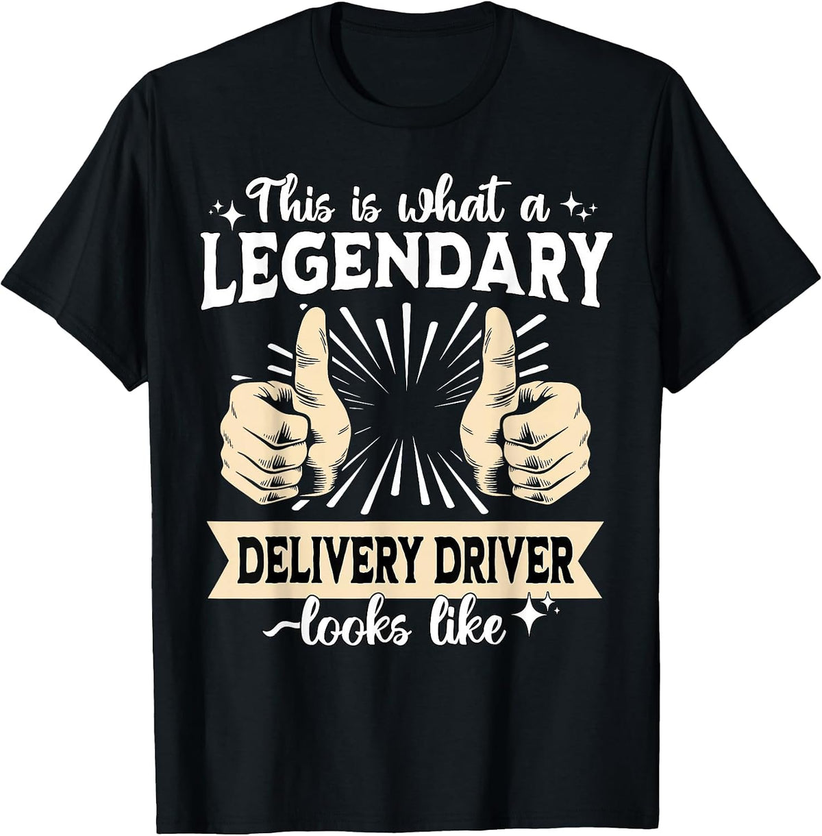 Legendary Delivery Driver T-Shirt - Black