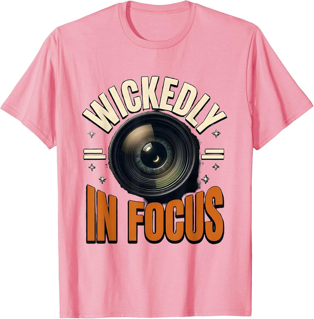 Men's Wickedly In Focus Funny Optometrist Eye Doctor Halloween T-Shirt - Pink