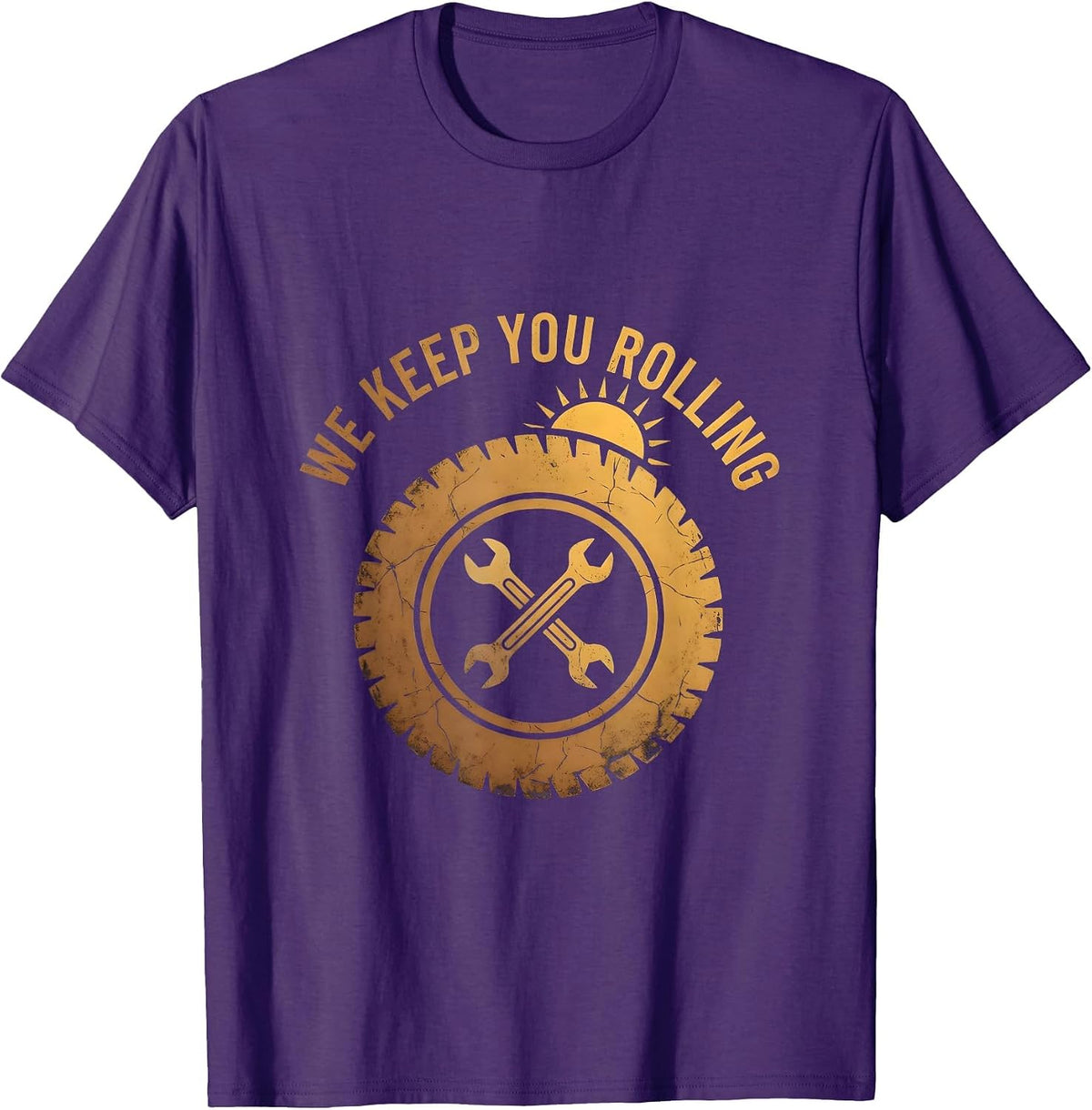 Valley Forge Automotive We Keep You Rolling Design T-Shirt - Purple