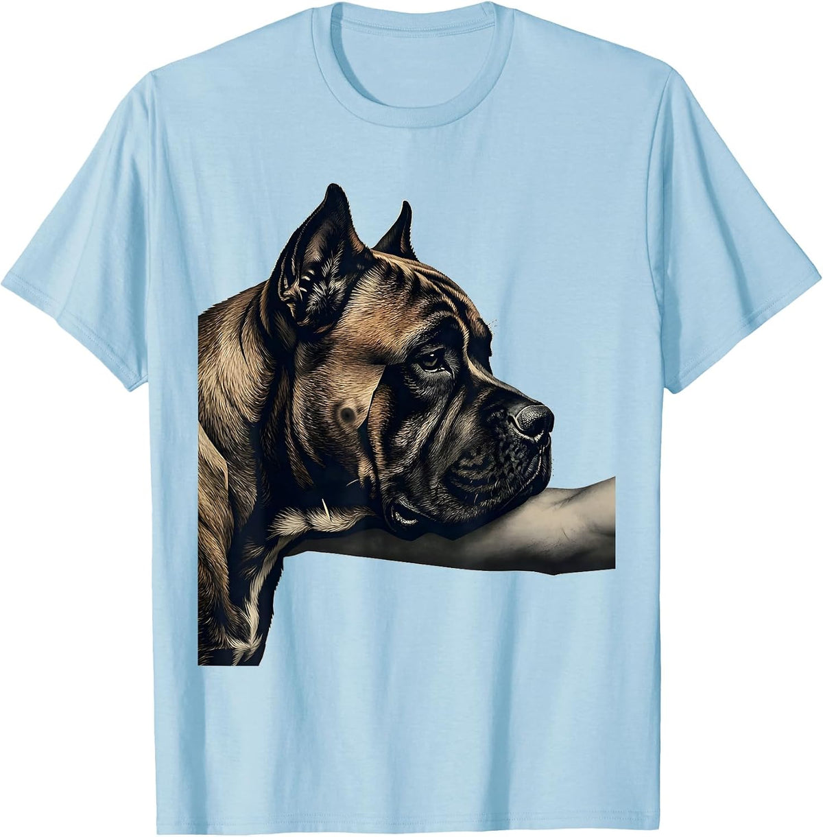 Men's Cane Corso Minimalist Dog Lover Gift T-Shirt - Baby Blue