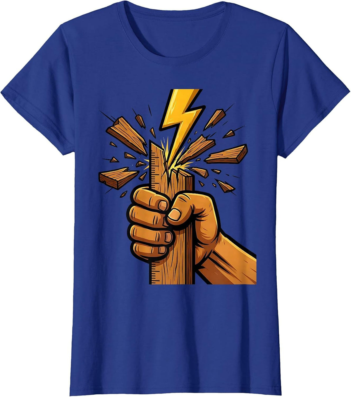 Women's Third Grade Teacher Lightning Ruler Graphic T-Shirt - Royal Blue