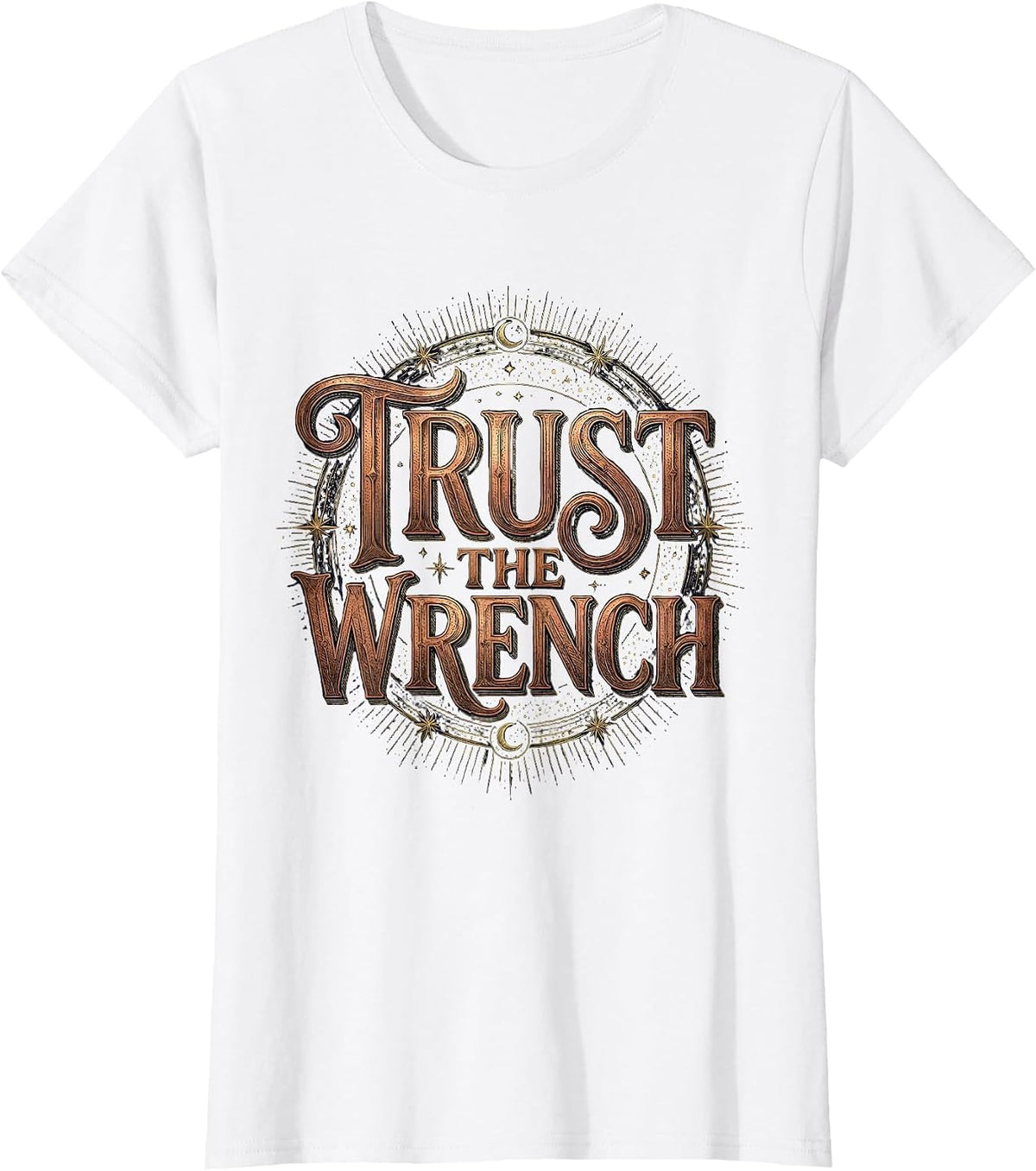 Women's Valley Forge Automotive Trust the Wrench Design T-Shirt - White
