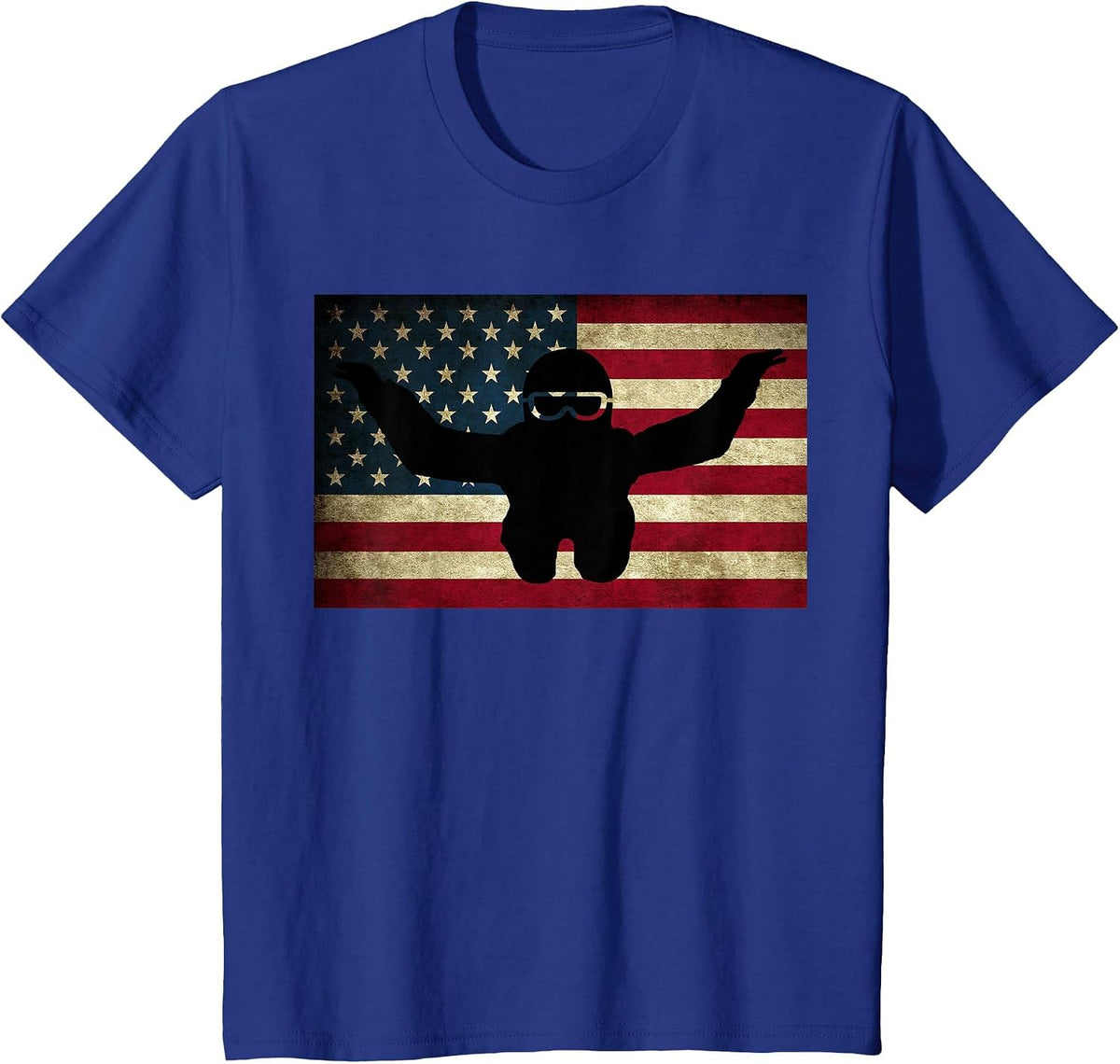 Skydiving T-Shirt Parachuting T Shirt Skydive Tee Skydiver T-Shirt - Royal Blue