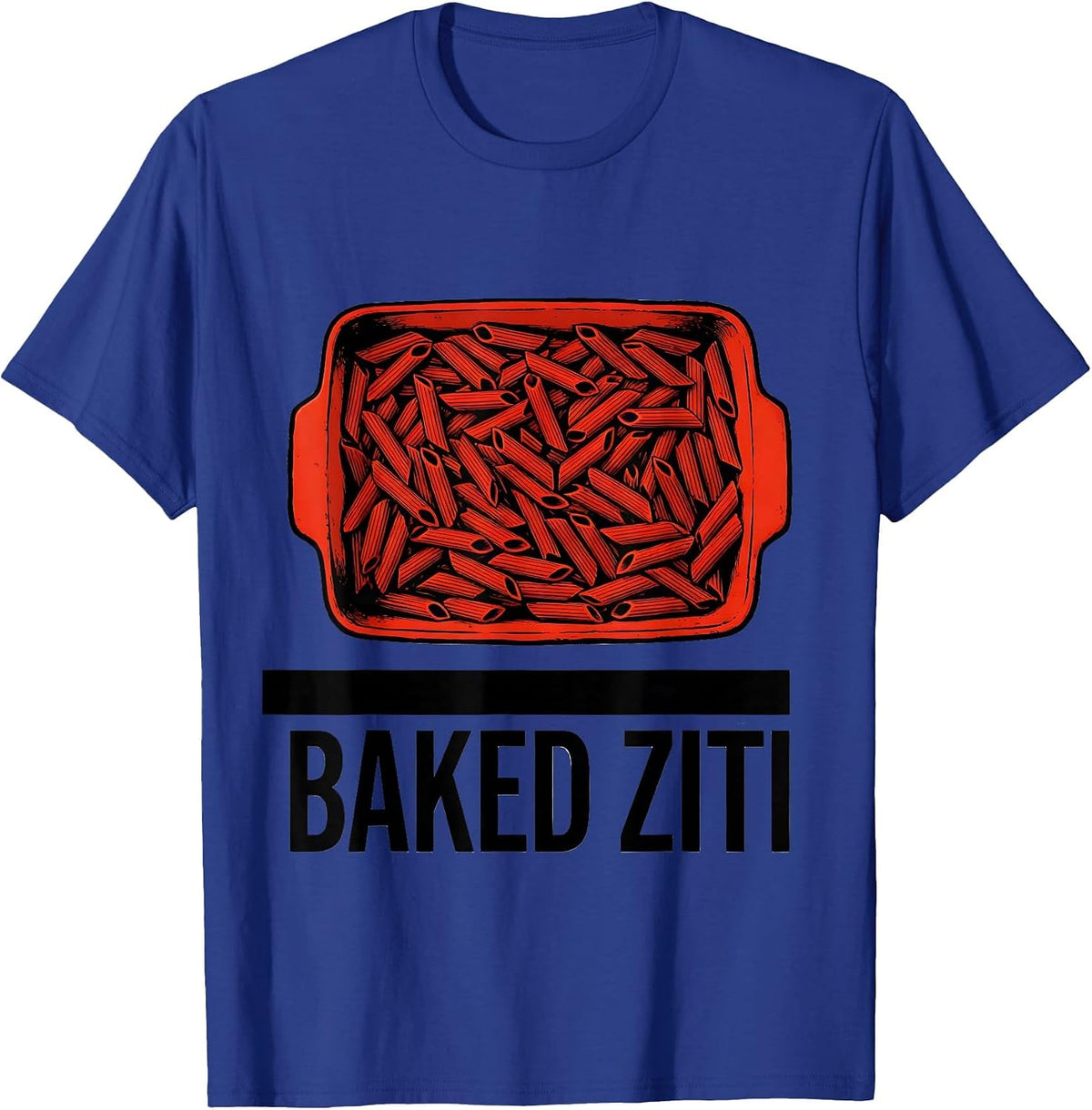 Men's Baked Ziti Bootleg 90's Rap Rock Vintage Funny T-Shirt - Royal Blue