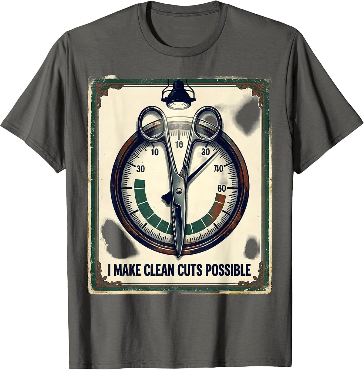 I Make Clean Cuts Possible Vintage Funny Sterile Processing T-Shirt - Asphalt Grey