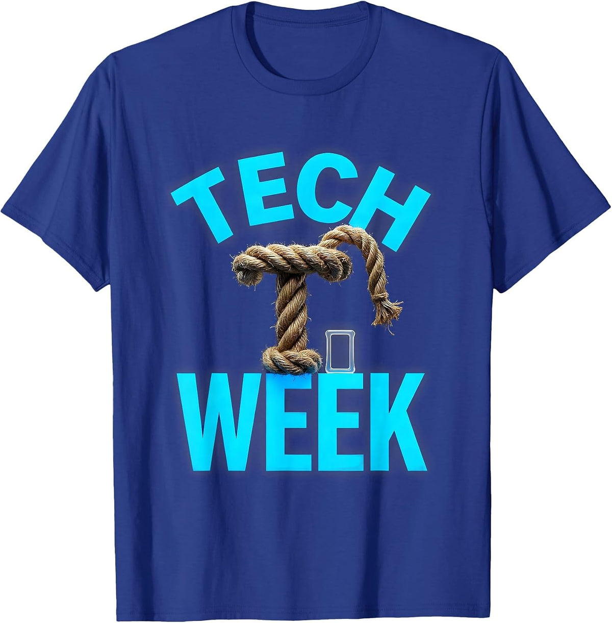 Men's Tech Week Funny Theatre Kid Musical Broadway Actor Humor T-Shirt - Royal Blue