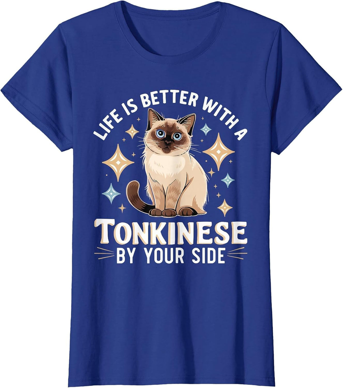 Tonkinese Cat Lover Kitten Meow Animal Cat Lady Pet Kitty T-Shirt - Royal Blue