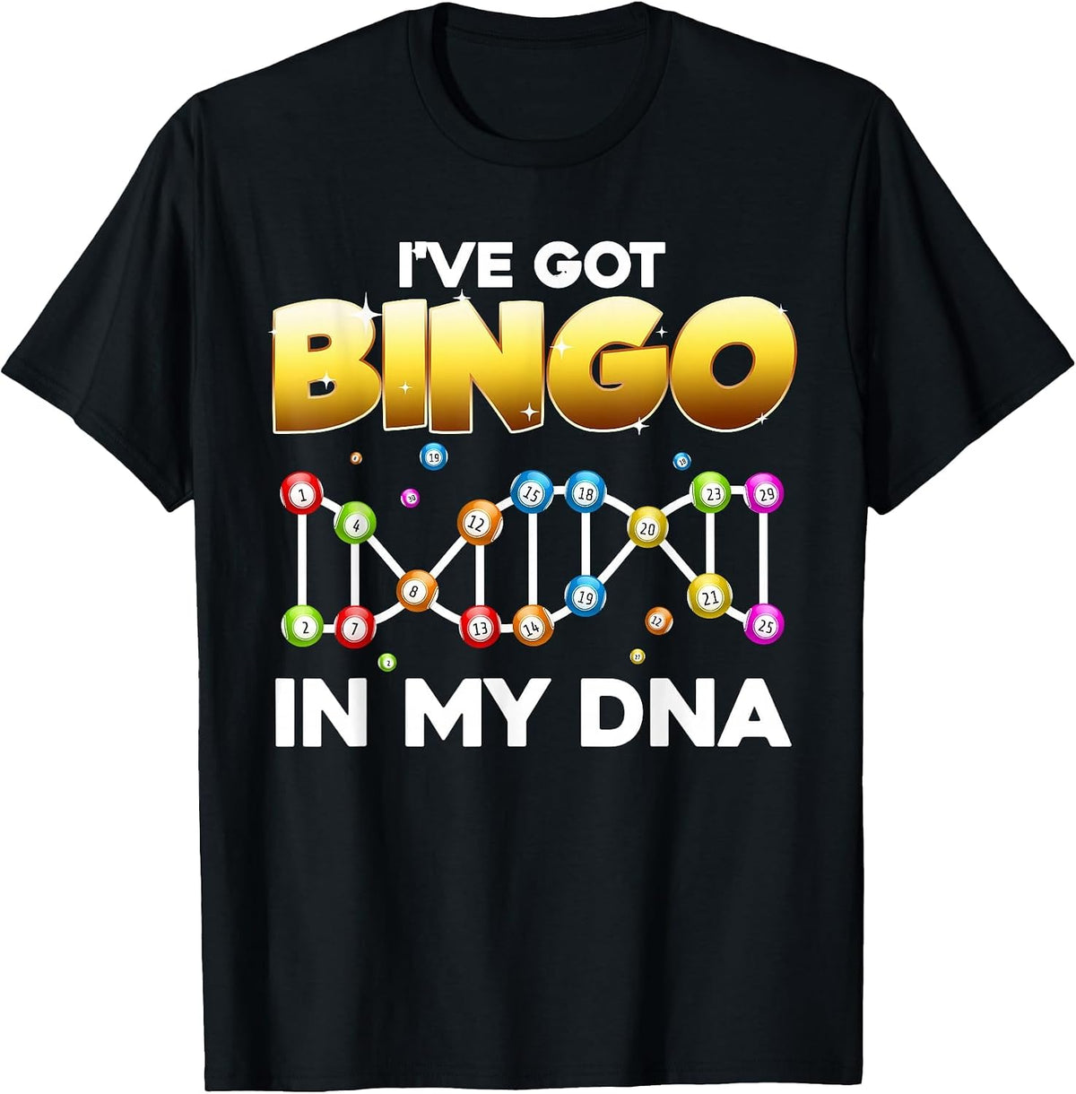 Best Bingo Design for Men Women Gambling Game Bingo Lovers T-Shirt - Black