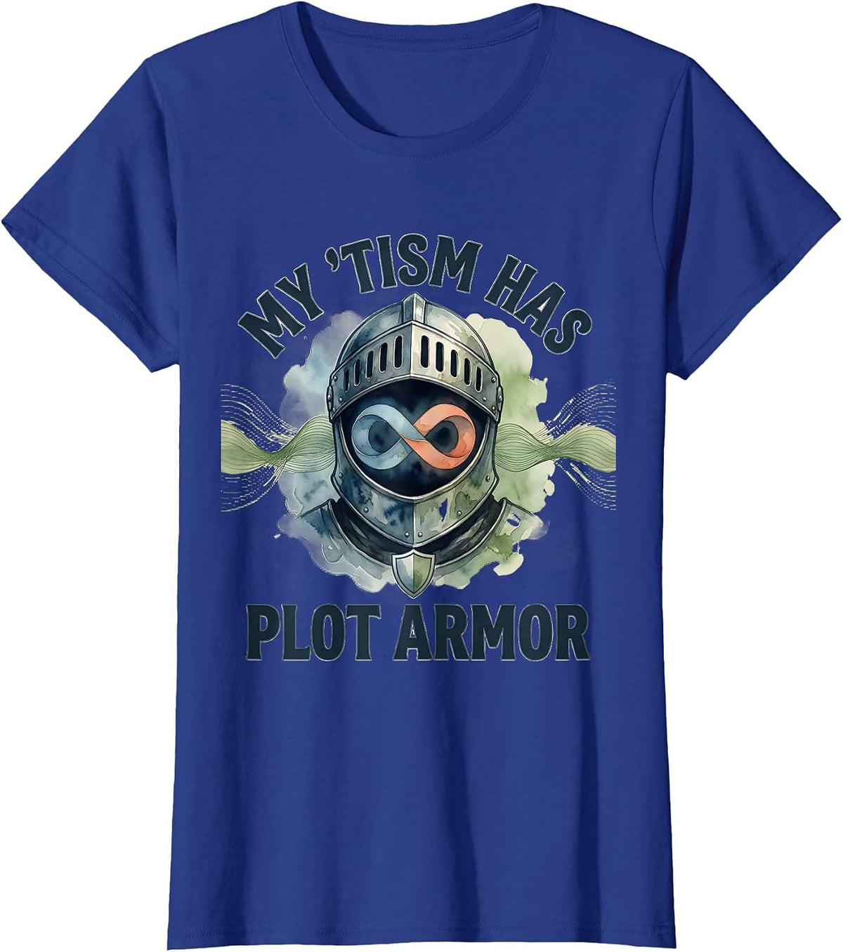 Women's My 'Tism Has Plot Armor Funny Neurodiversity Meme Autistic T-Shirt - Royal Blue