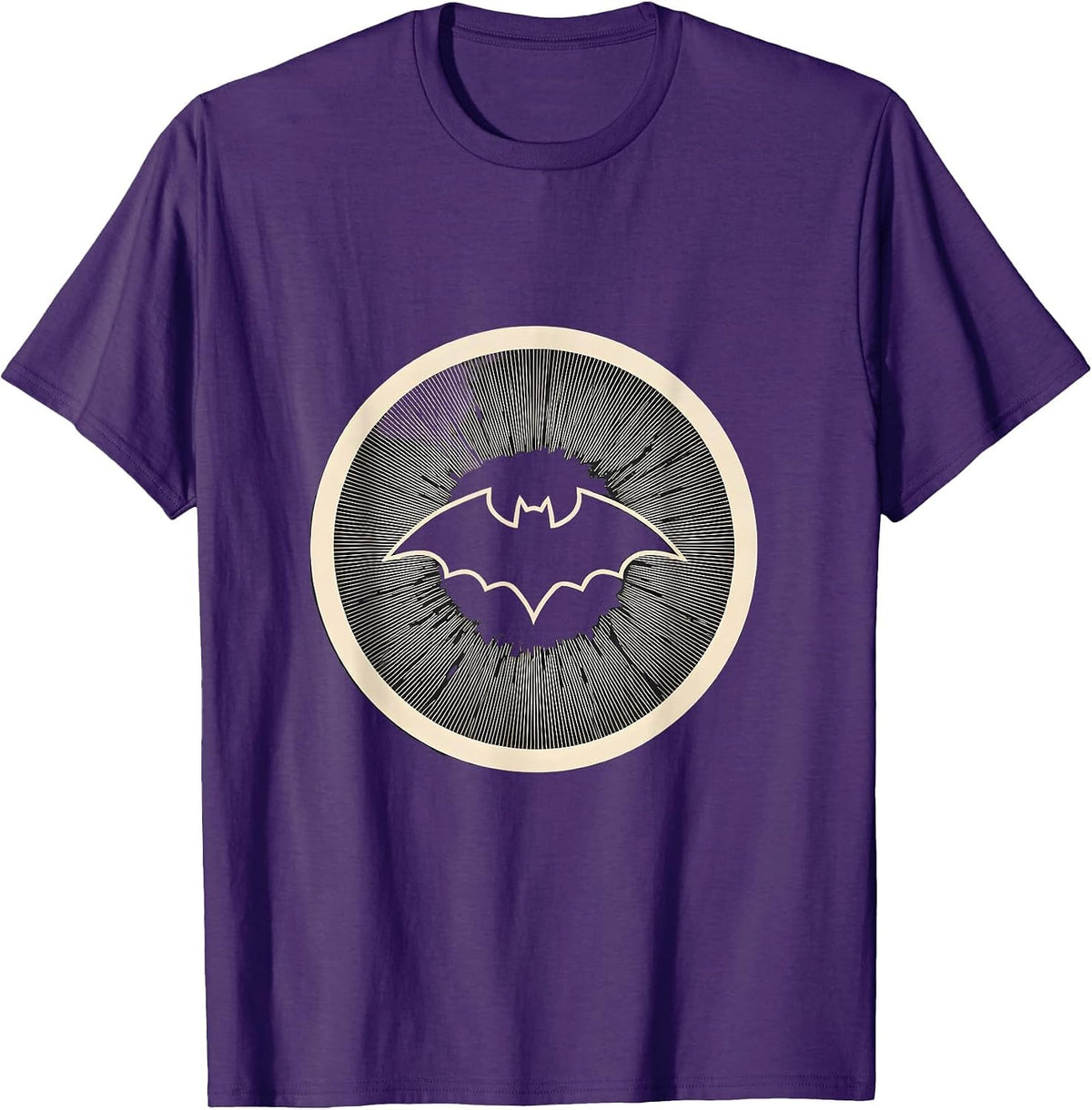 Bat Eye Contact Lens Optometry Halloween Humor T-Shirt - Purple