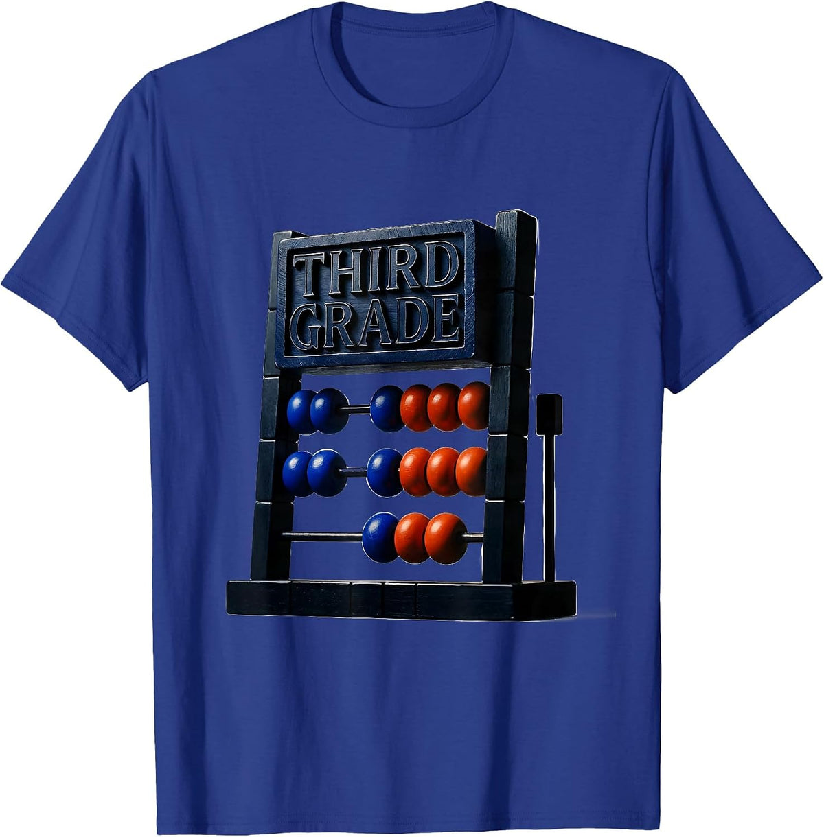 Men's Third Grade Retro Teacher Student Back To School T-Shirt - Royal Blue