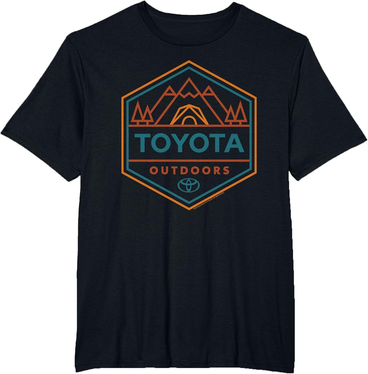 Toyota Outdoors Art Line Big Chest Logo T-Shirt - Black
