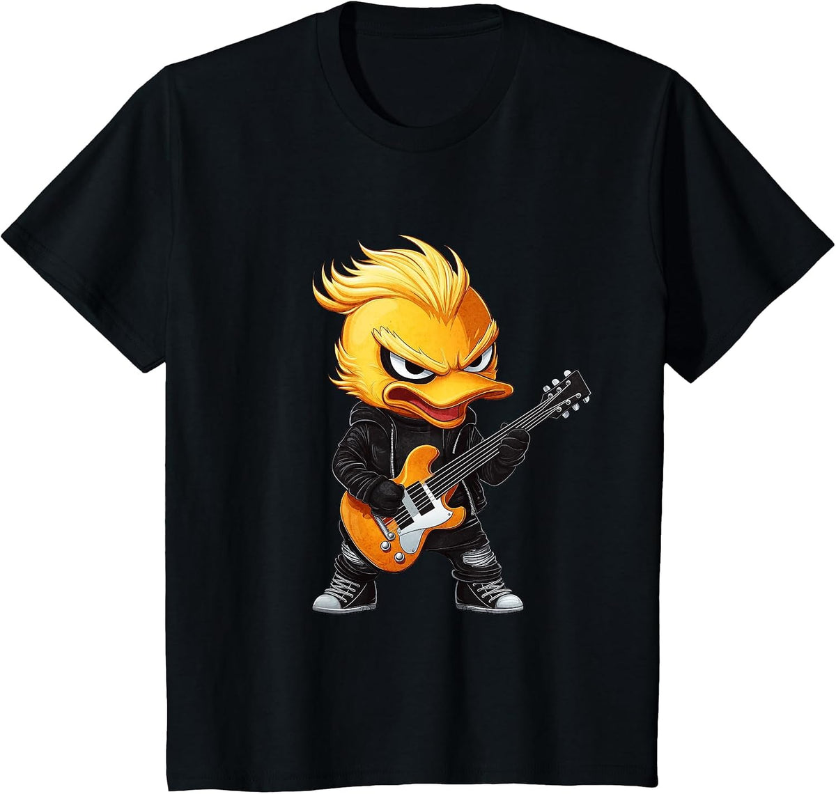 Heavy Metal Duck T-Shirt - Black