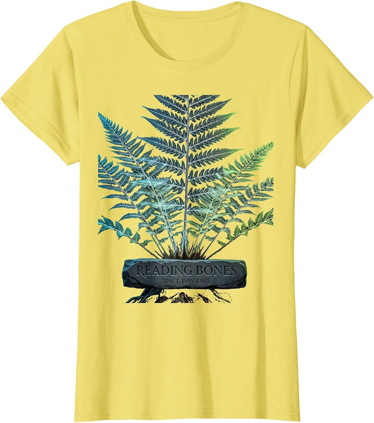 Reading Bones Since Day One Radiology Design T-Shirt - Lemon Yellow