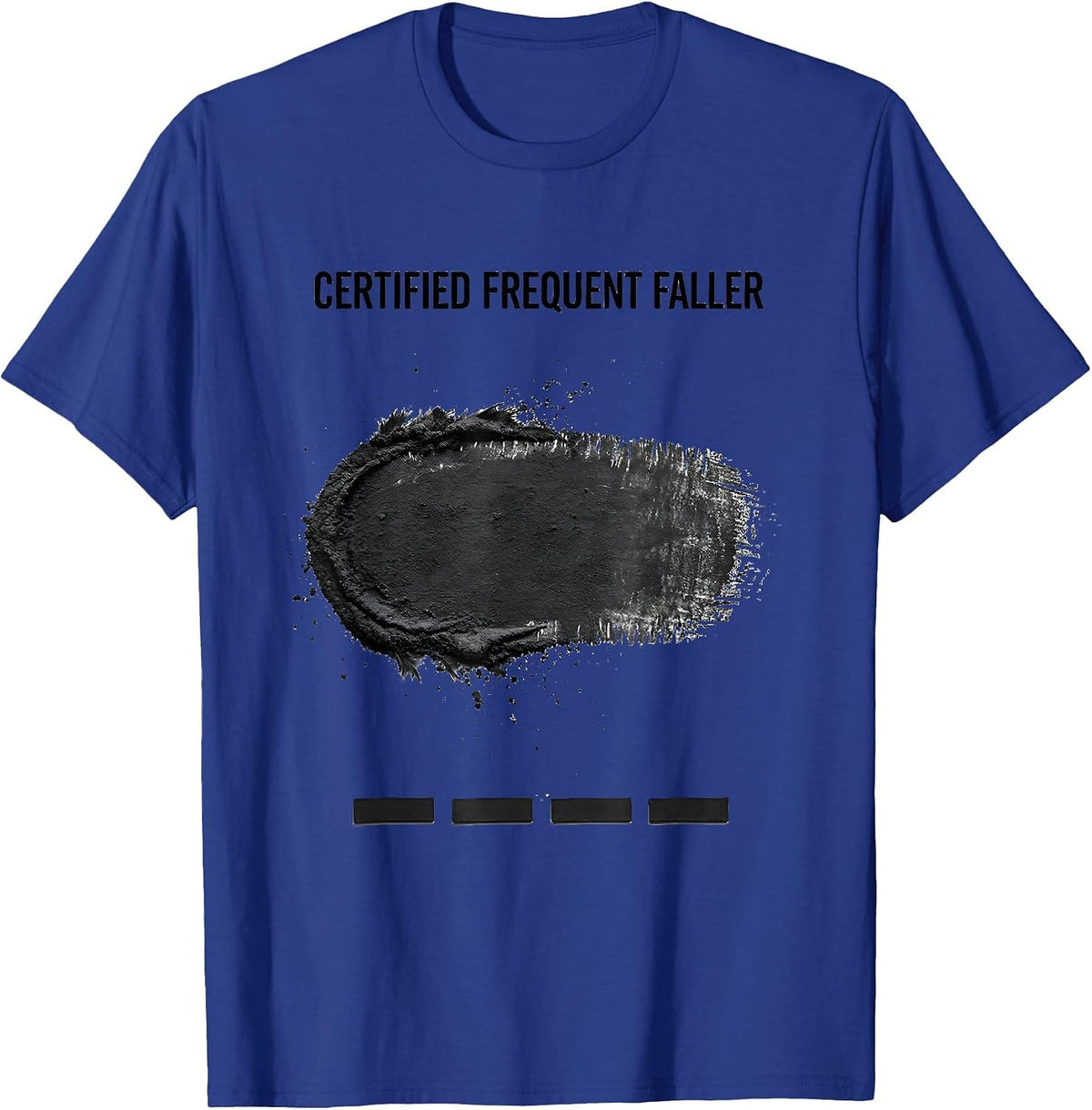 Men's Certified Frequent Faller Funny Rock Climbing Bouldering T-Shirt - Royal Blue