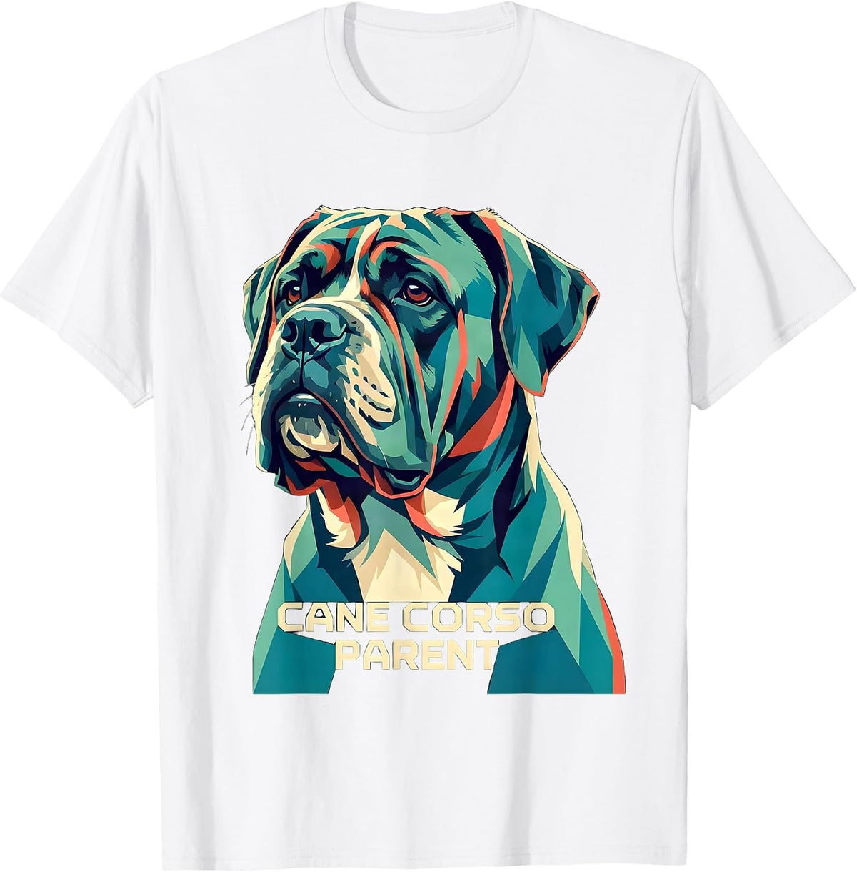 Men's Cane Corso Parent Dog Lover Italian Mastiff Everyday Wear T-Shirt - White