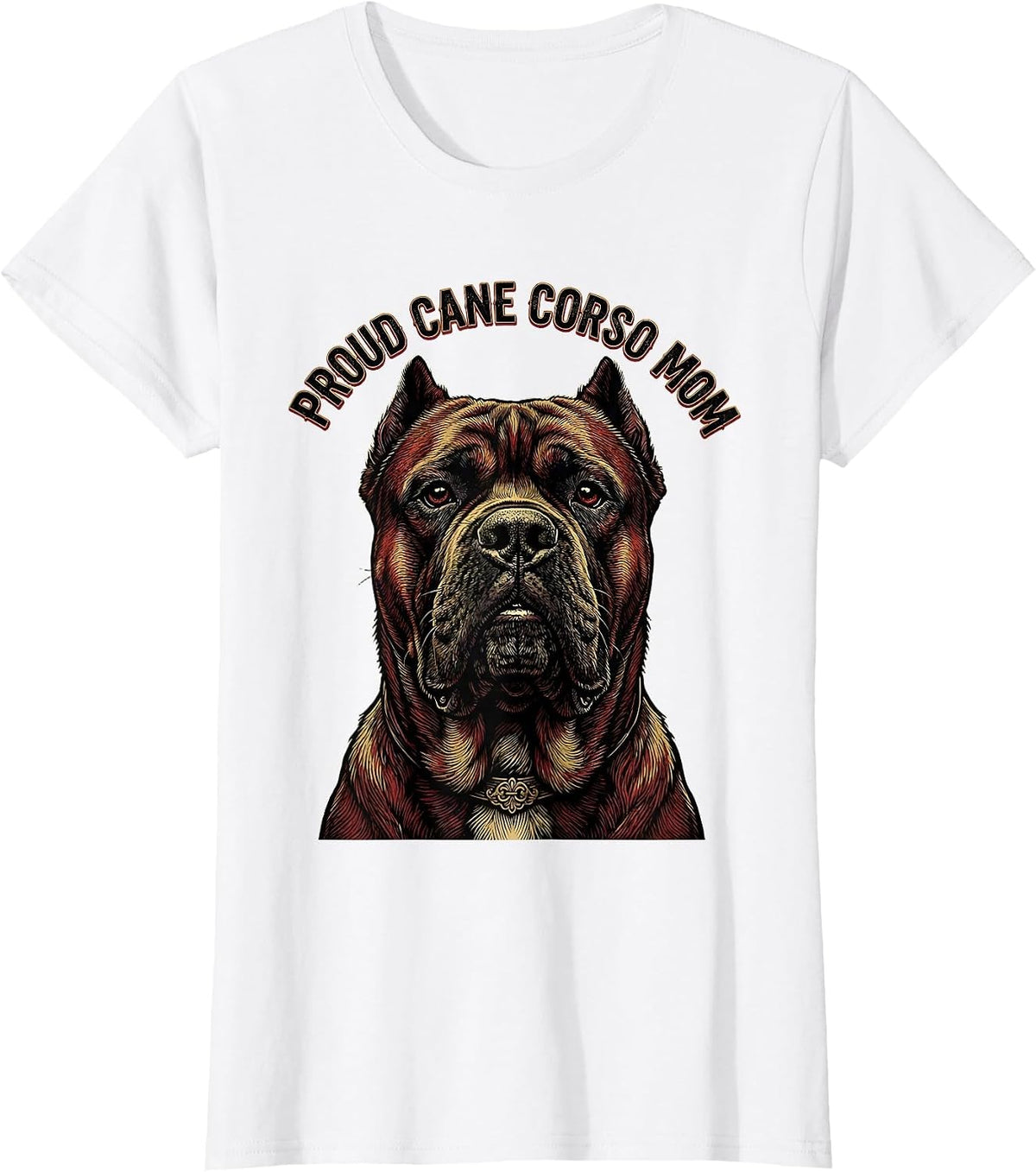 Women's Proud Cane Corso Mom Tattoo Dog Lover Gift T-Shirt - White