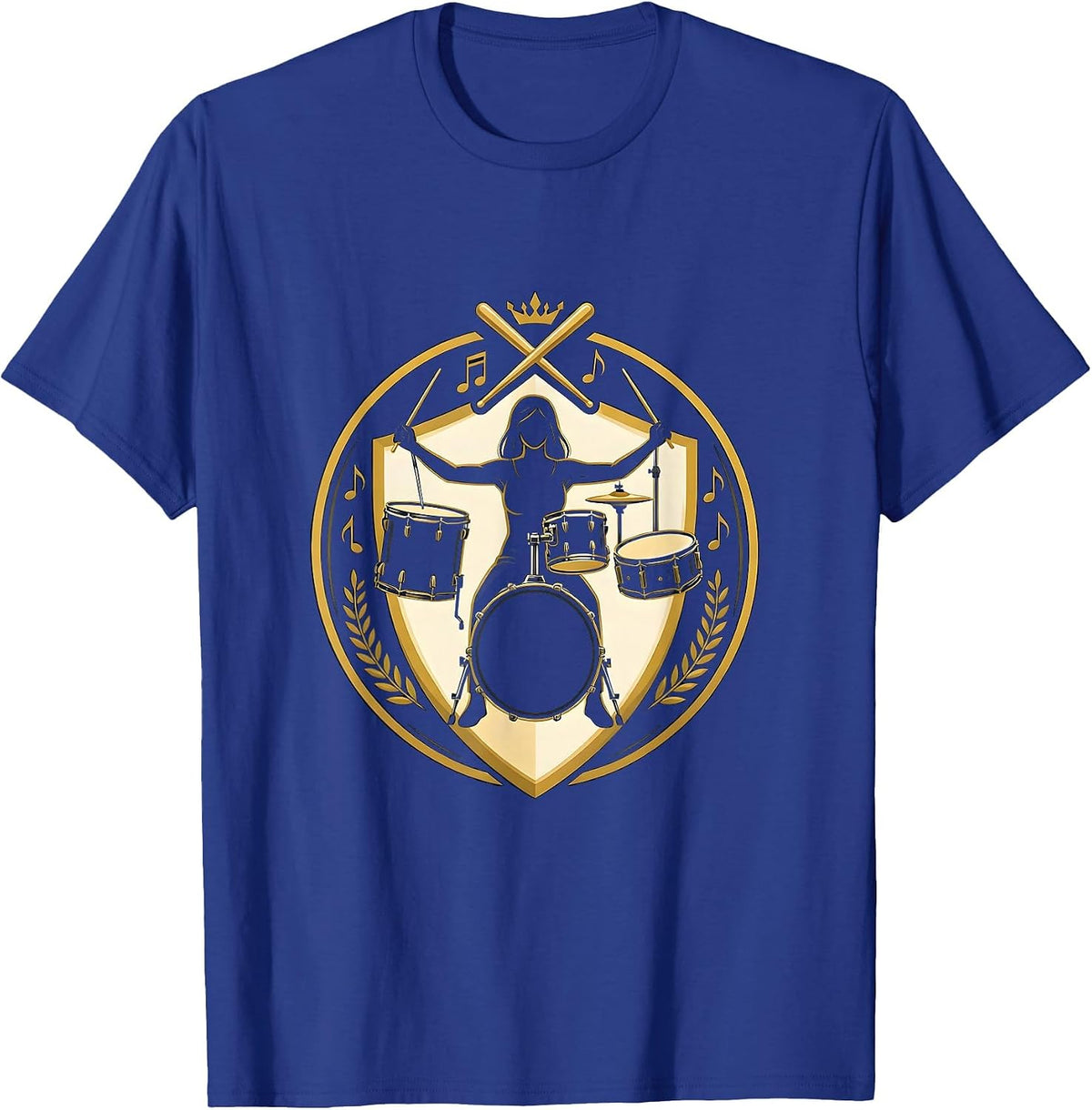 Band Mom Drum Kit Carrier Graphic Tee T-Shirt - Royal Blue