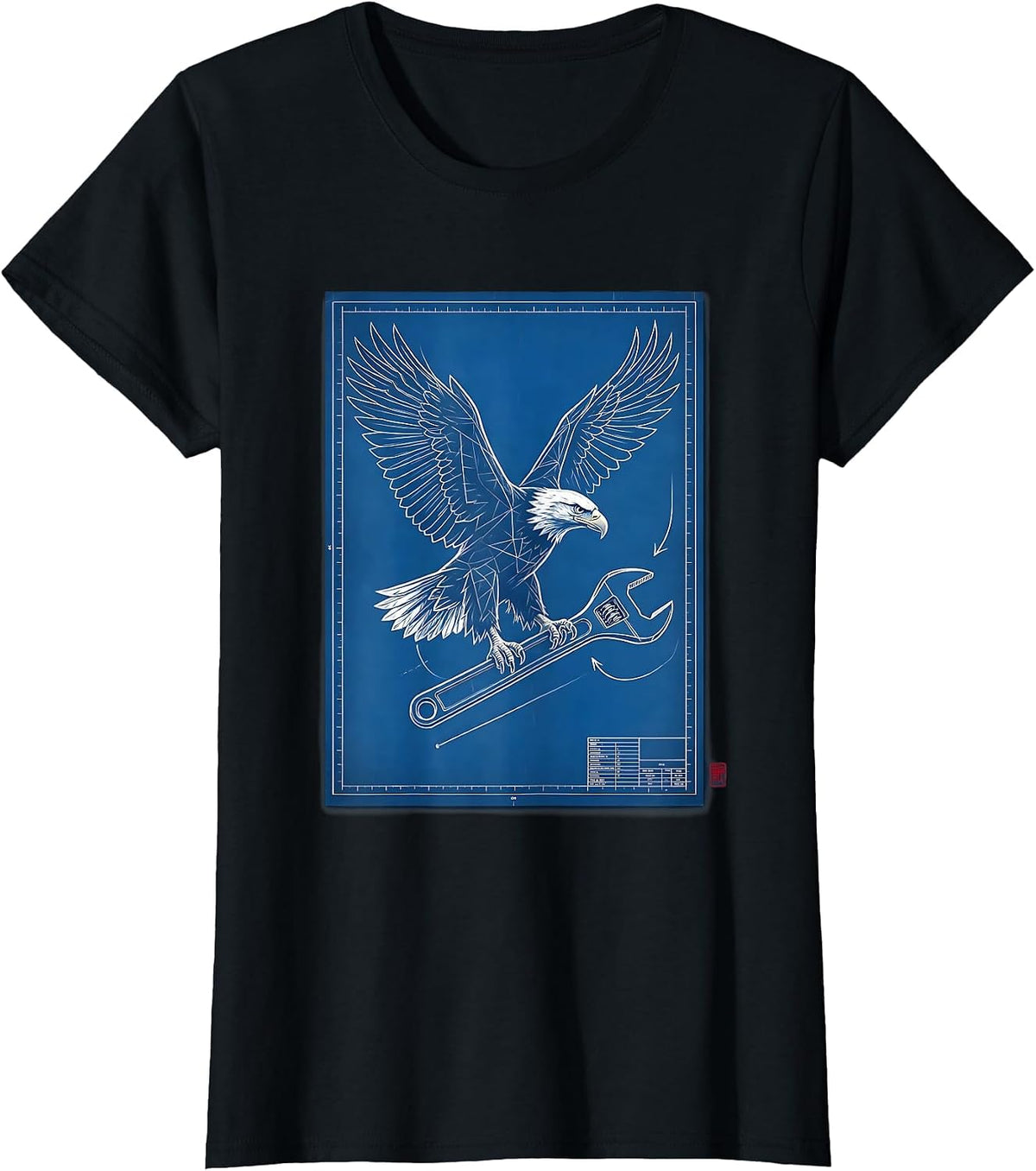 Valley Forge Automotive Eagle Crescent Wrench T-Shirt - Black