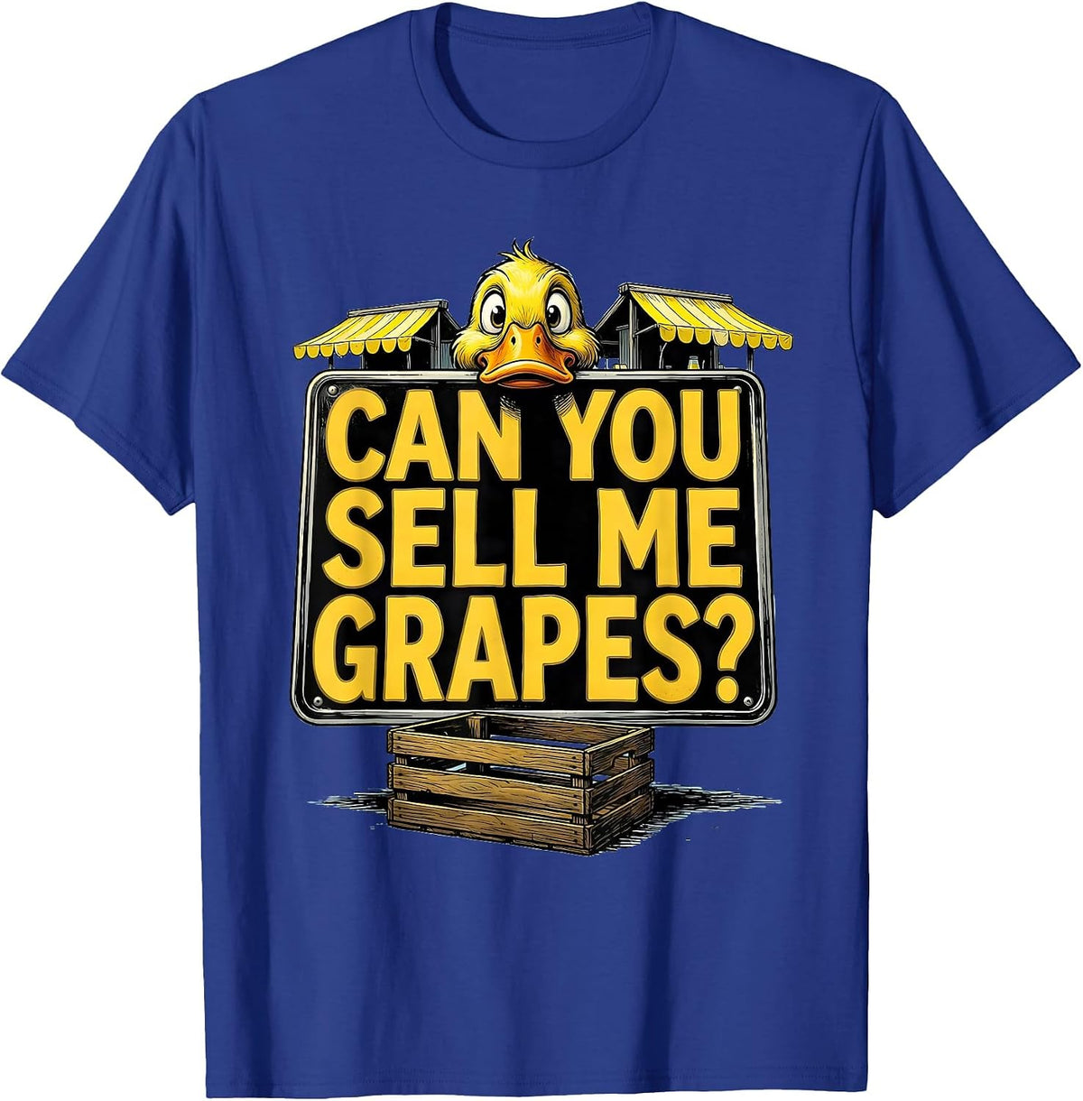 Can You Sell Me Grapes? Funny Duck Song Meme Humor Kids T-Shirt - Royal Blue