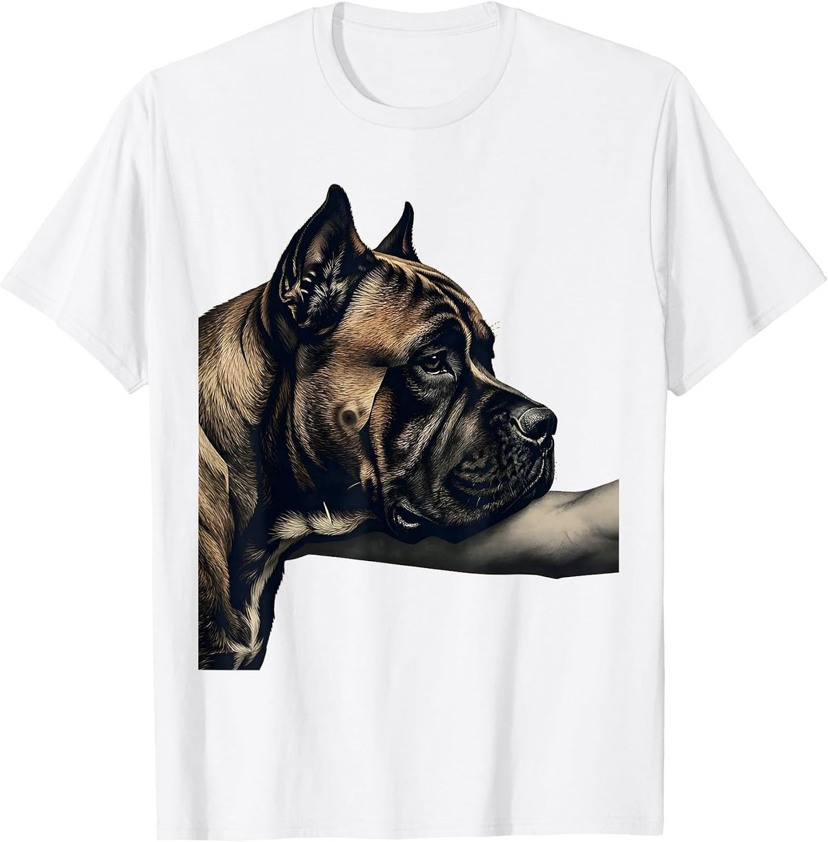 Men's Cane Corso Minimalist Dog Lover Gift T-Shirt - White