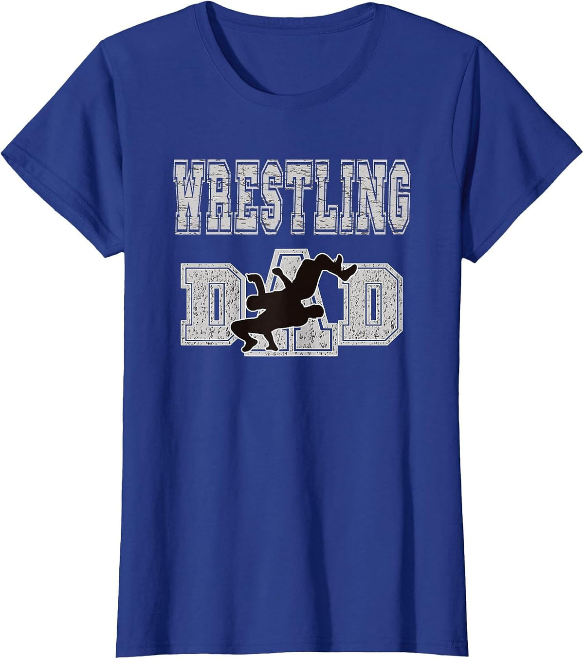 Wrestling Dad Shirt Take Down Wrestling Move Shirt T-Shirt - Royal Blue