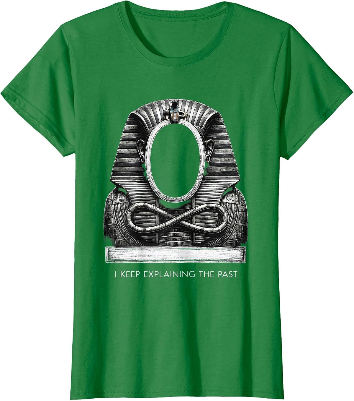 I Keep Explaining The Past Funny History Teacher Back T-Shirt - Kelly Green