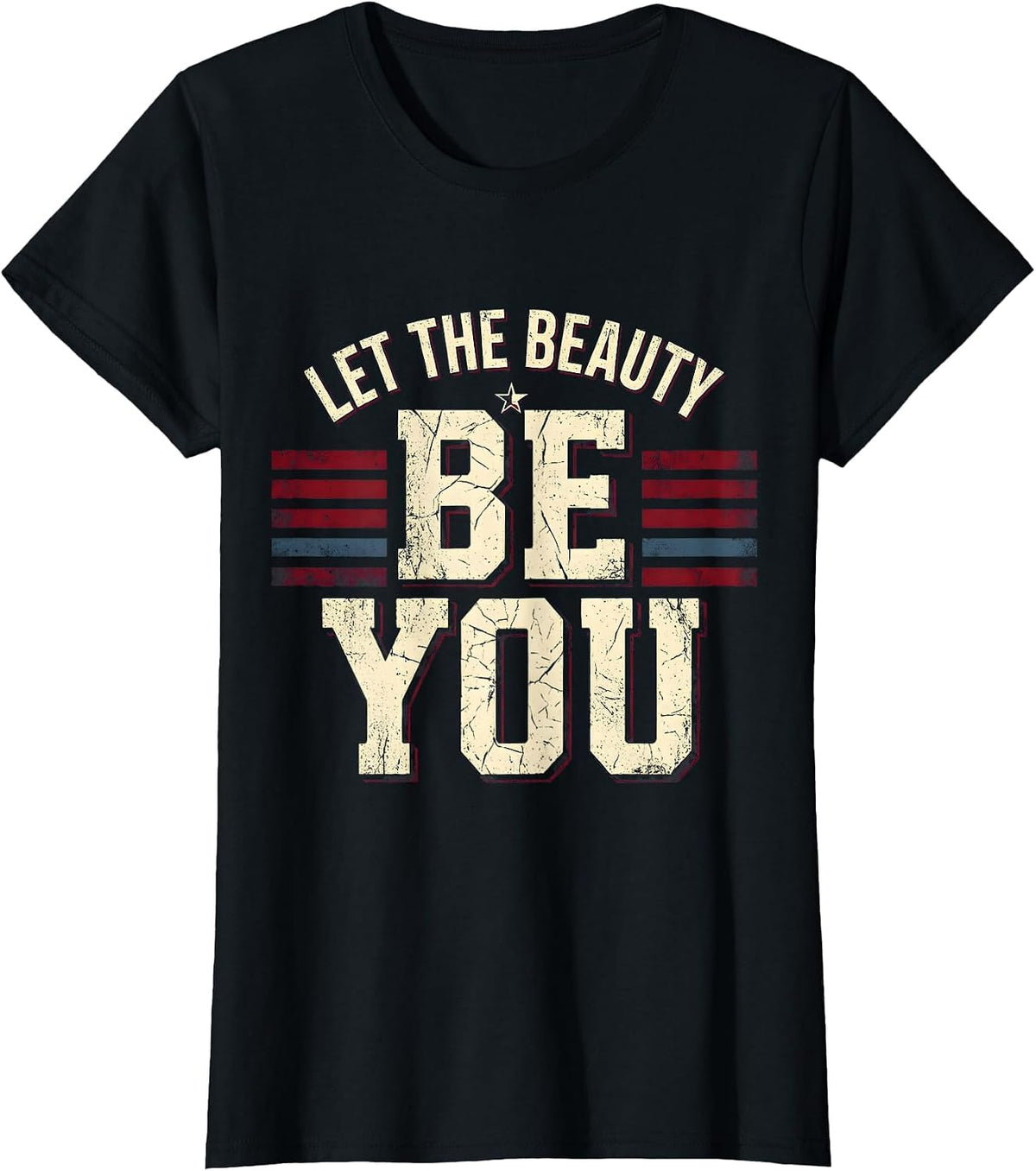 Let the Beauty Be You Rumi Inspirational Design T-Shirt - Black