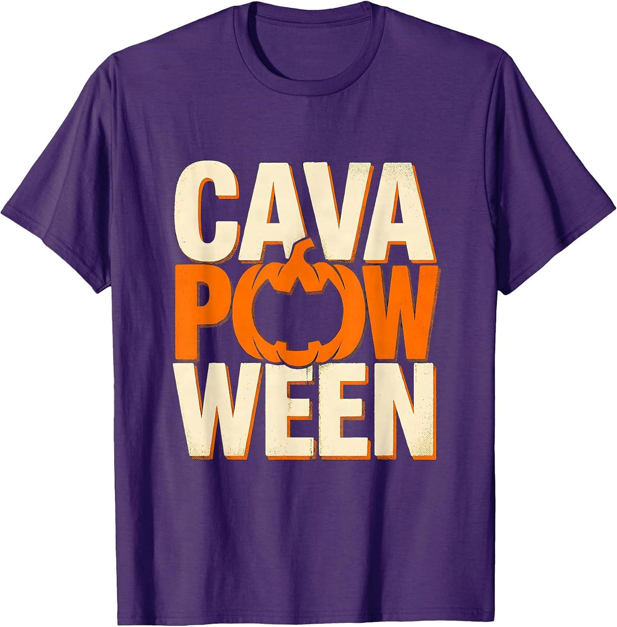 Cavapooween Funny Dog Breed Halloween Costume Humor T-Shirt - Purple