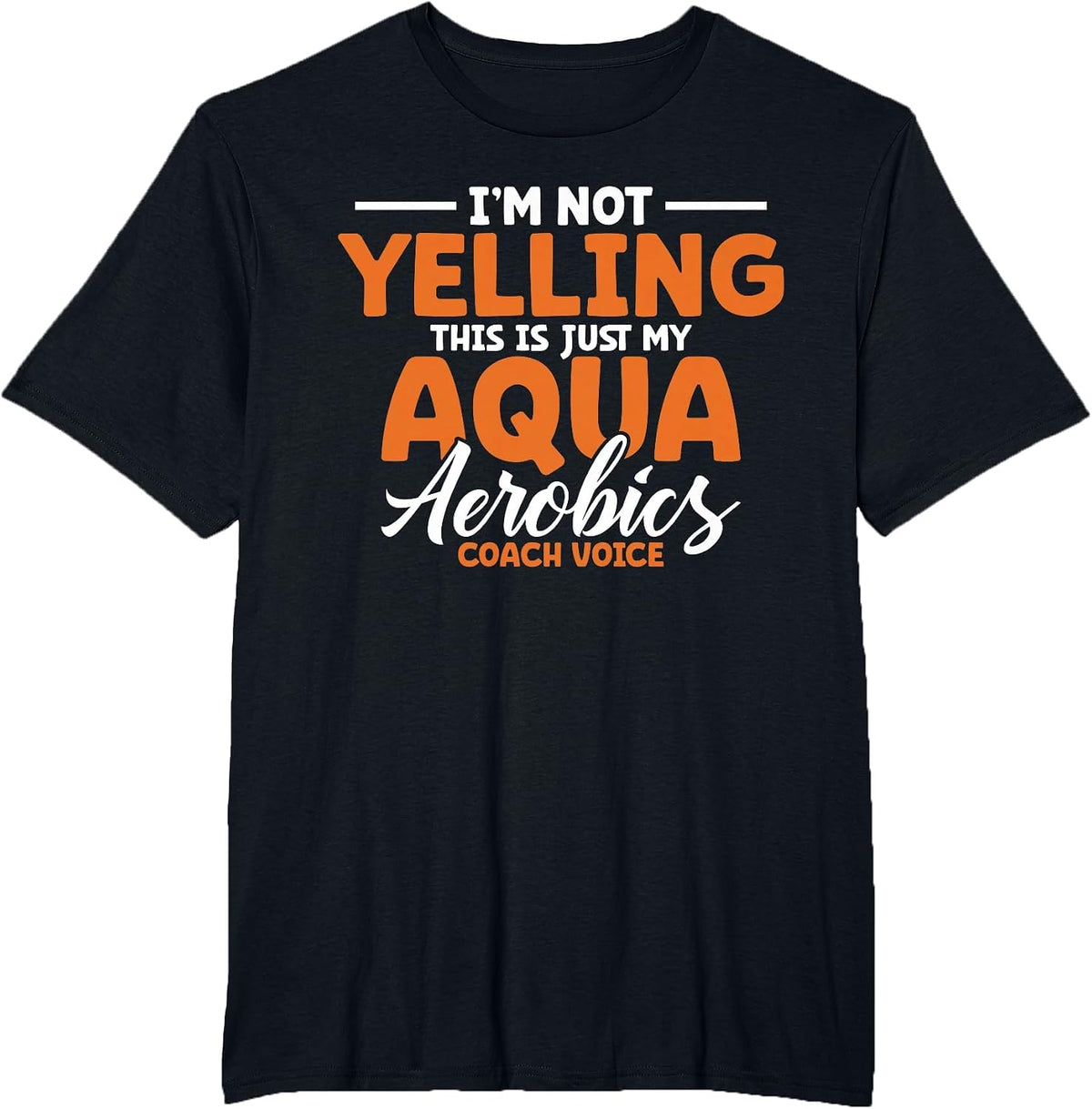 Aqua Aerobics Swimming Water Instructor Fitness Waterobics T-Shirt - Black