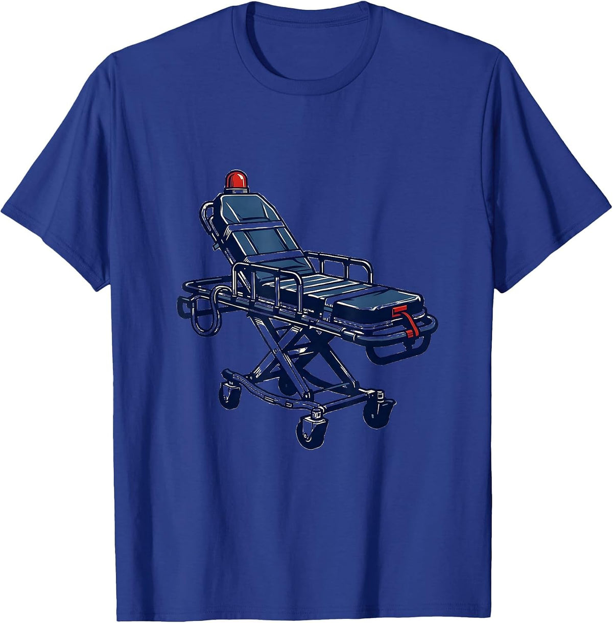 Men's Ambulance Stretcher Funny EMT Paramedic Gift T-Shirt - Royal Blue