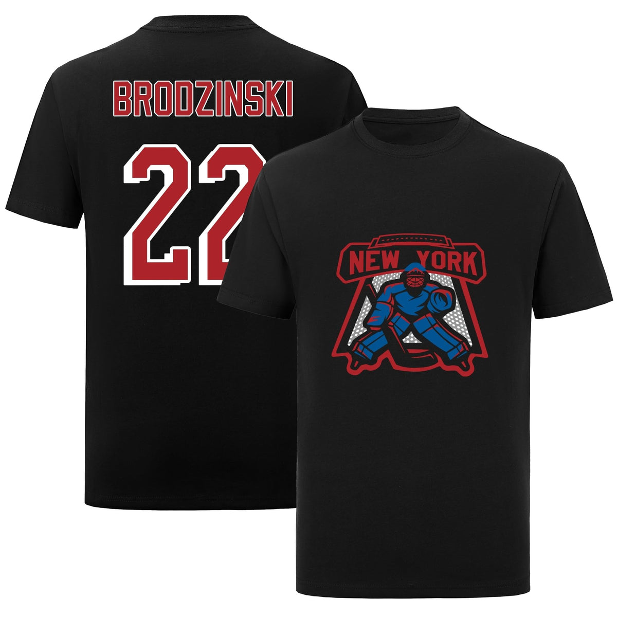 13 Mens/Womens/Kids Hockey T-Shirt No Brand/Logos 100% Cotton - Black-22