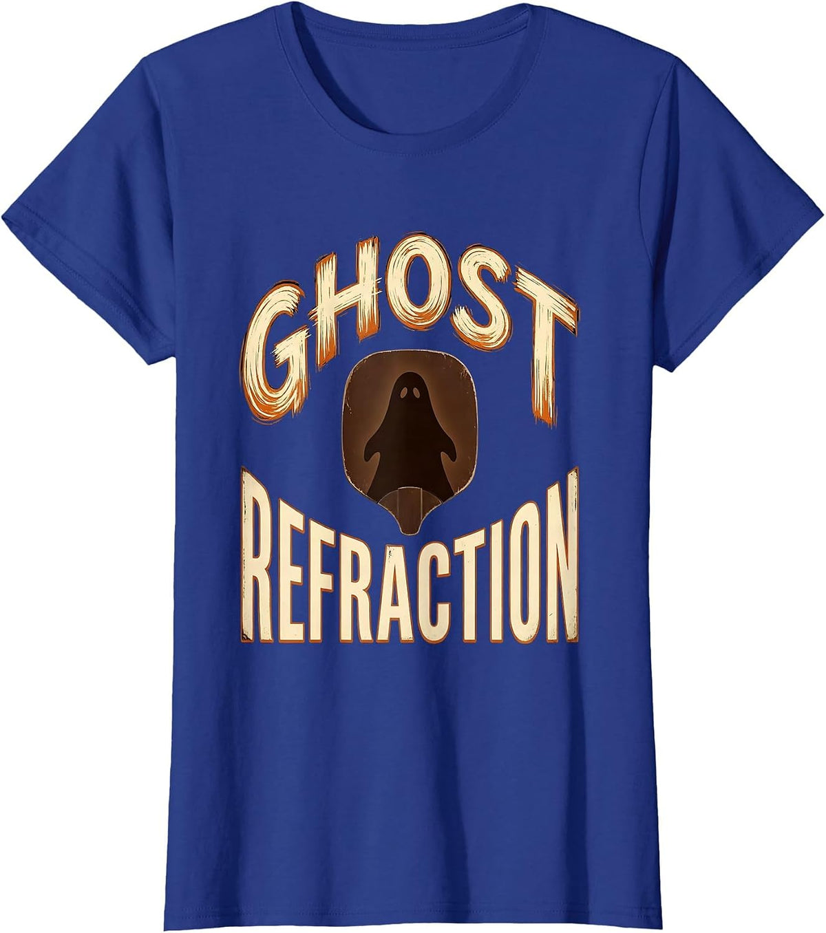 Women's Ghost Refraction Sign Painter Halloween Optometrist Eye T-Shirt - Royal Blue