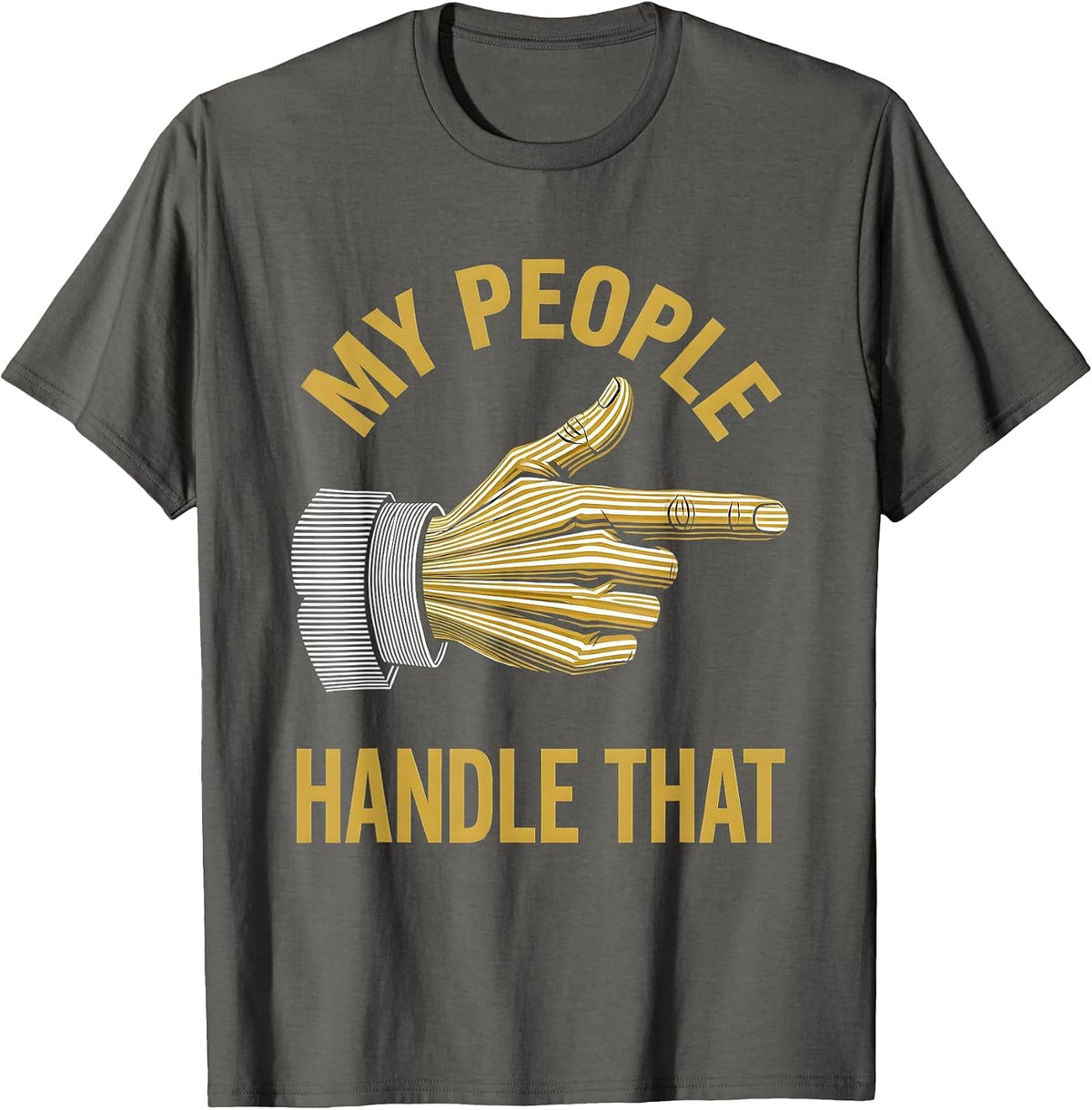 Men's I Cant But I Know A Guy Delegator Design T-Shirt - Asphalt Grey
