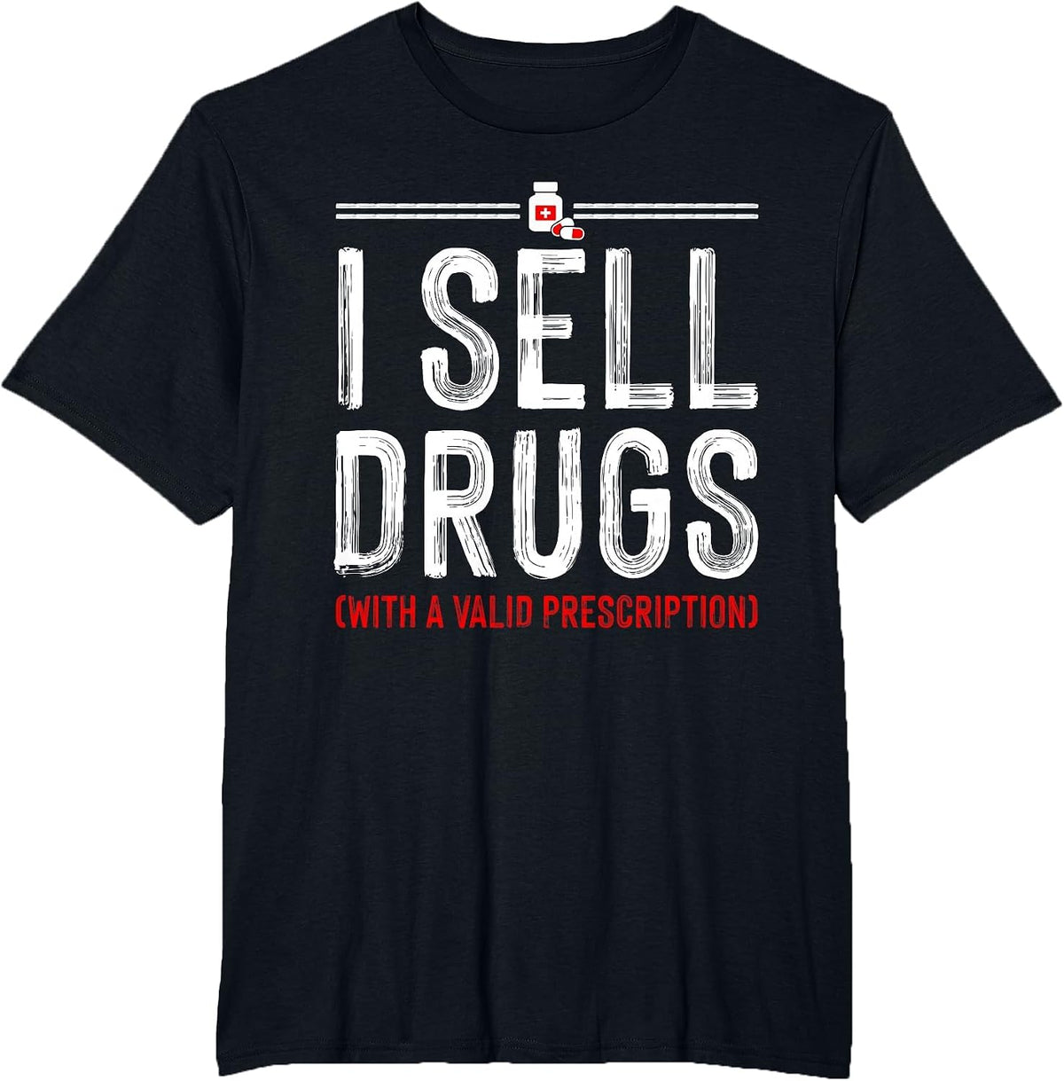 Funny Drug Design Pharmacist Men Women Pharmacy Technician T-Shirt - Black
