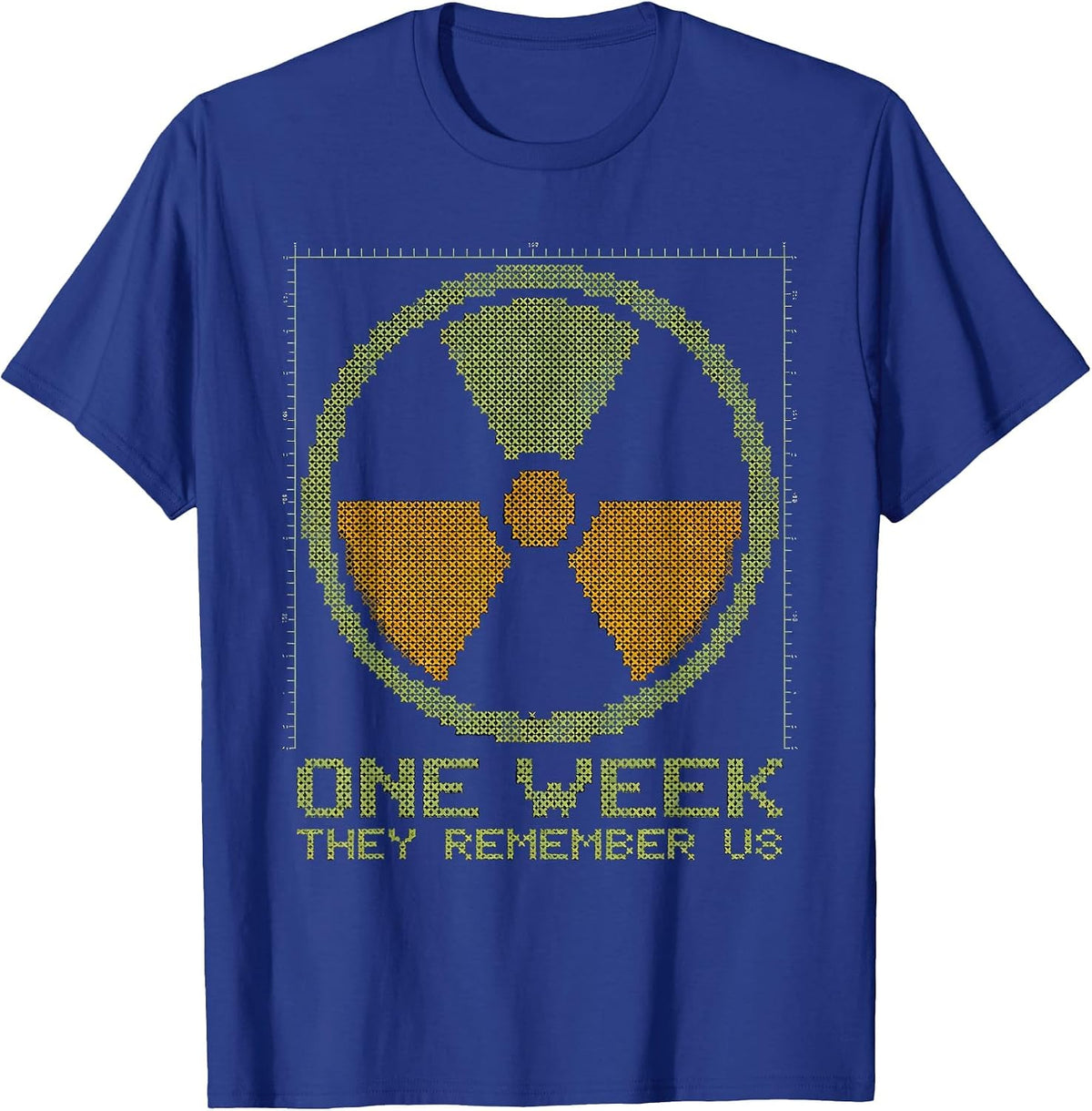 One Week They Remember Us Retro Rad Tech Week T-Shirt - Royal Blue