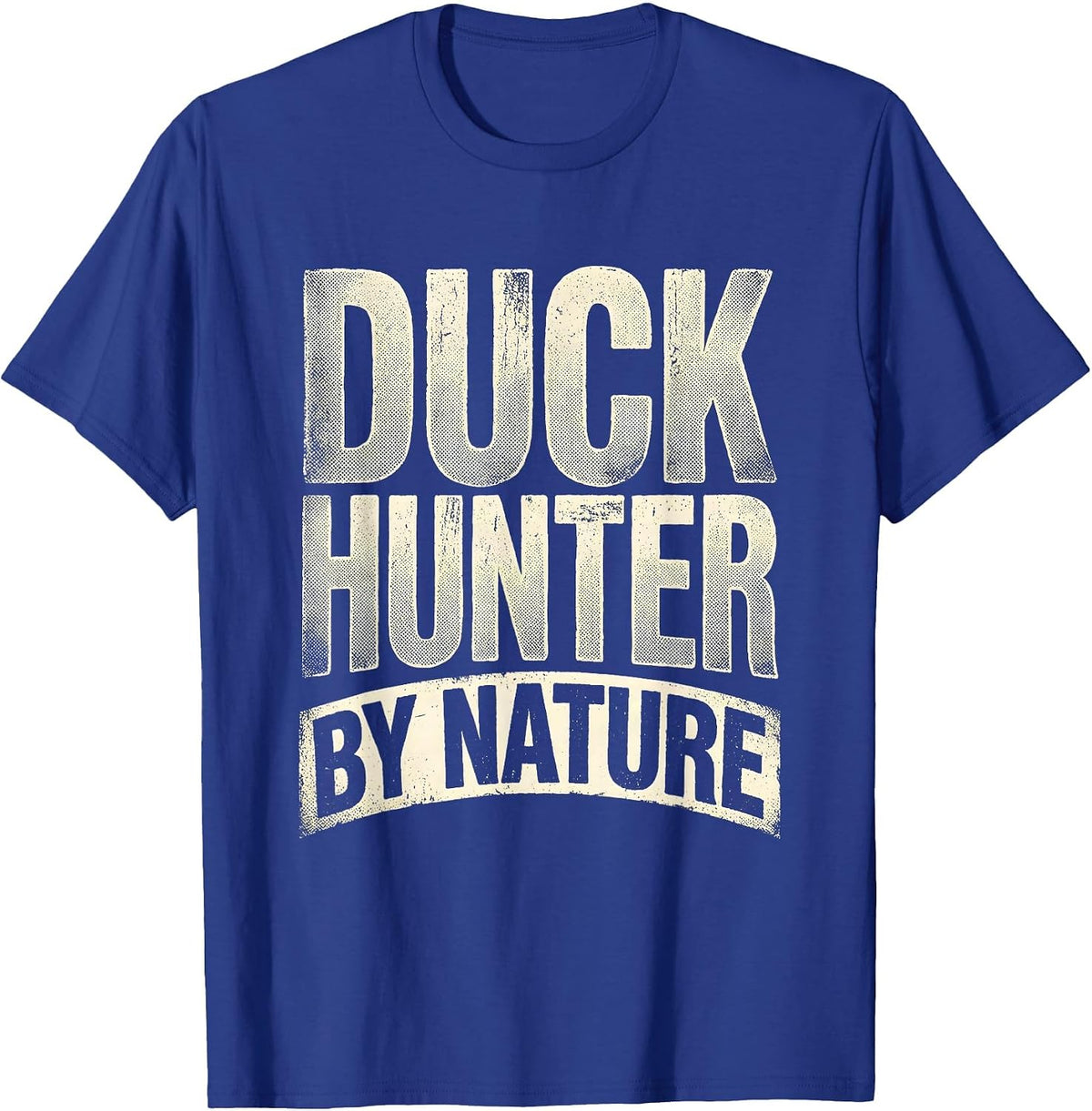 Duck Camo Duck Hunter By Nature Design T-Shirt - Royal Blue